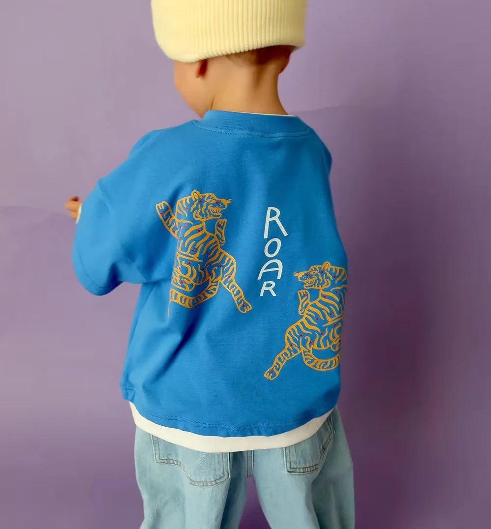 Roar L/S layer tee - Blue