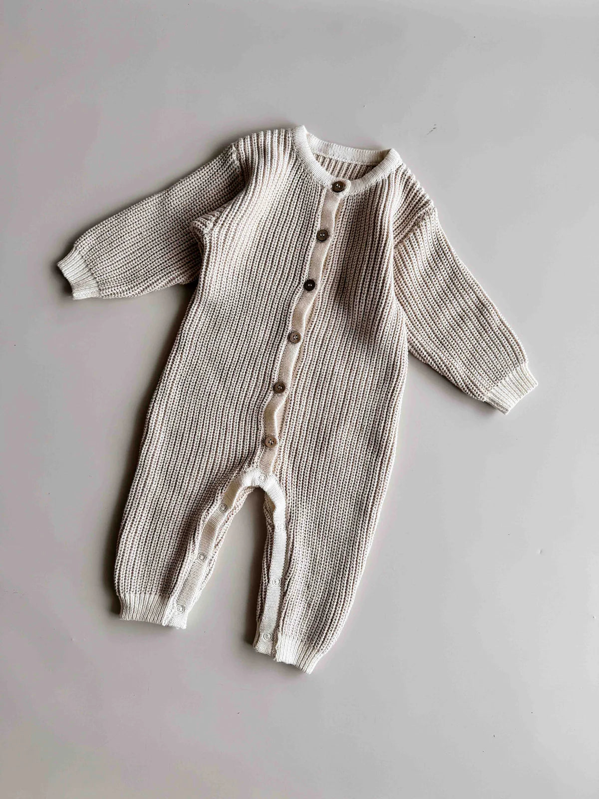 Chunky Full Romper - Oat