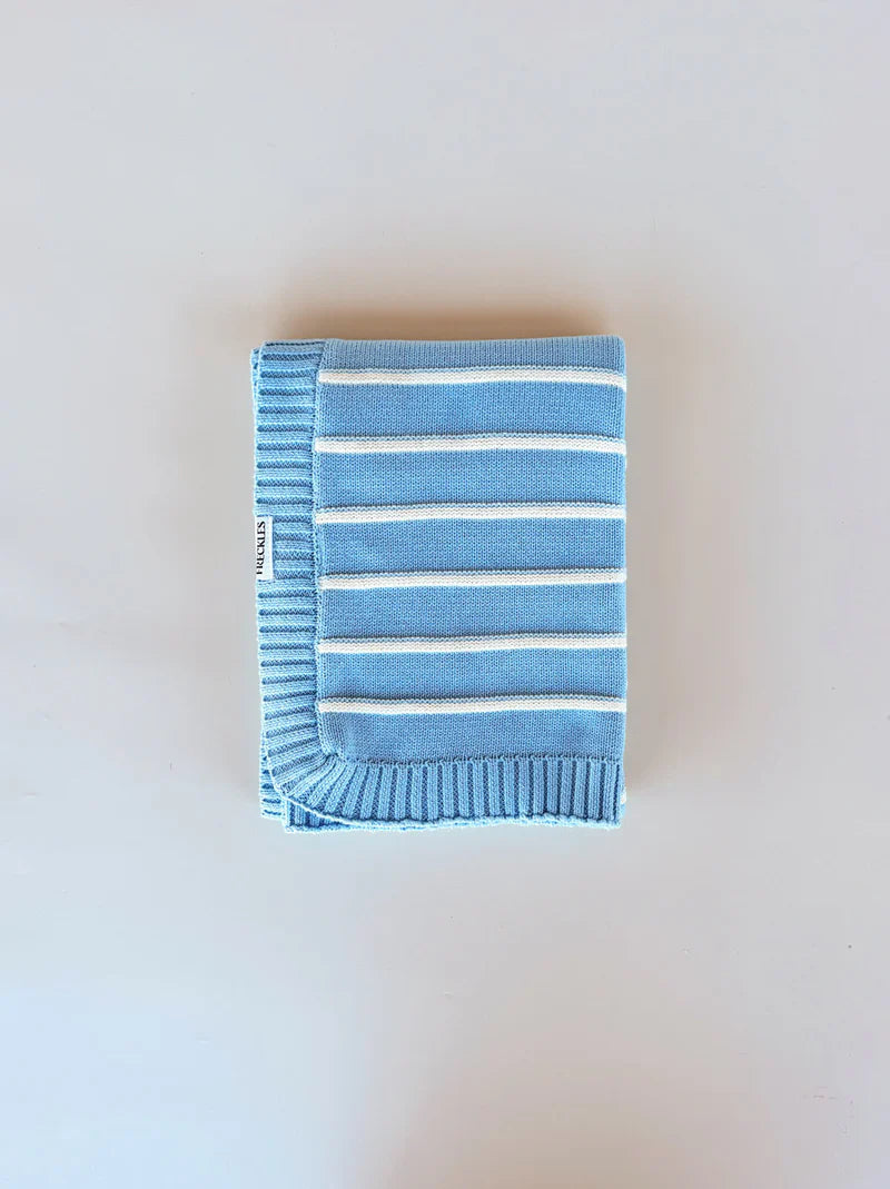 Raised Stripe Blanket - Arctic