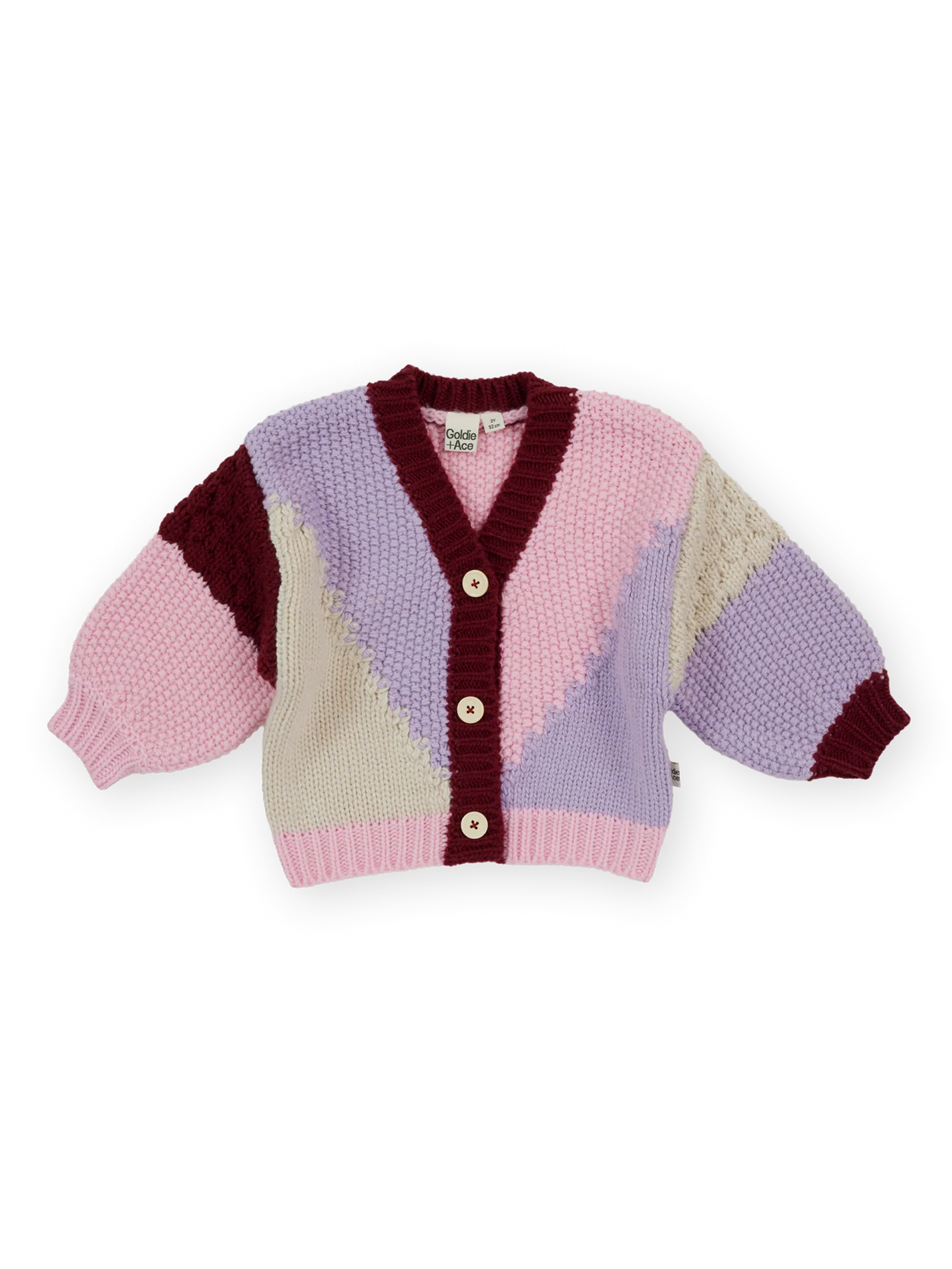 Colour Block Knit Cardigan