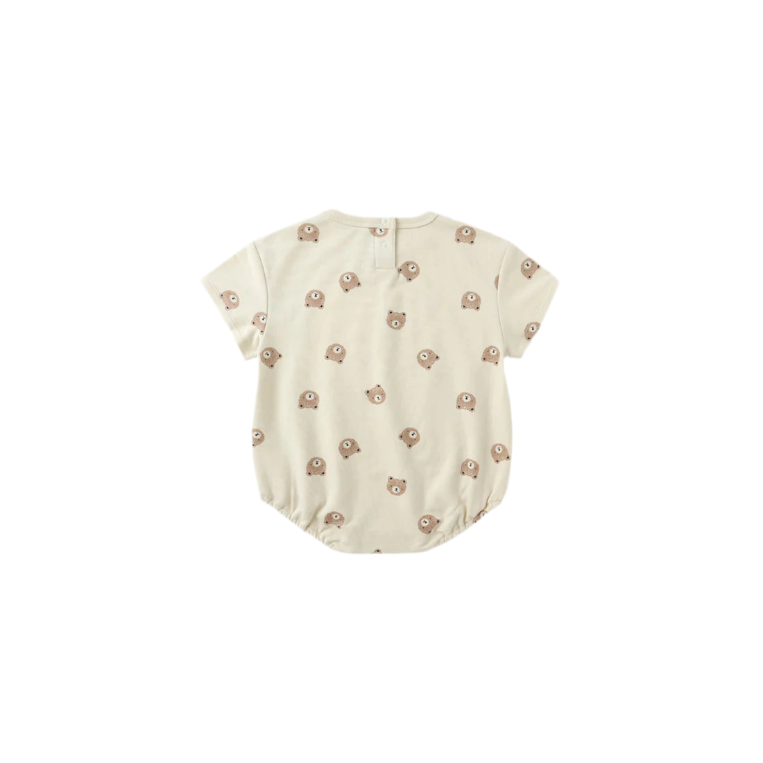 Relaxed SS Bubble Romper - Brown Bear