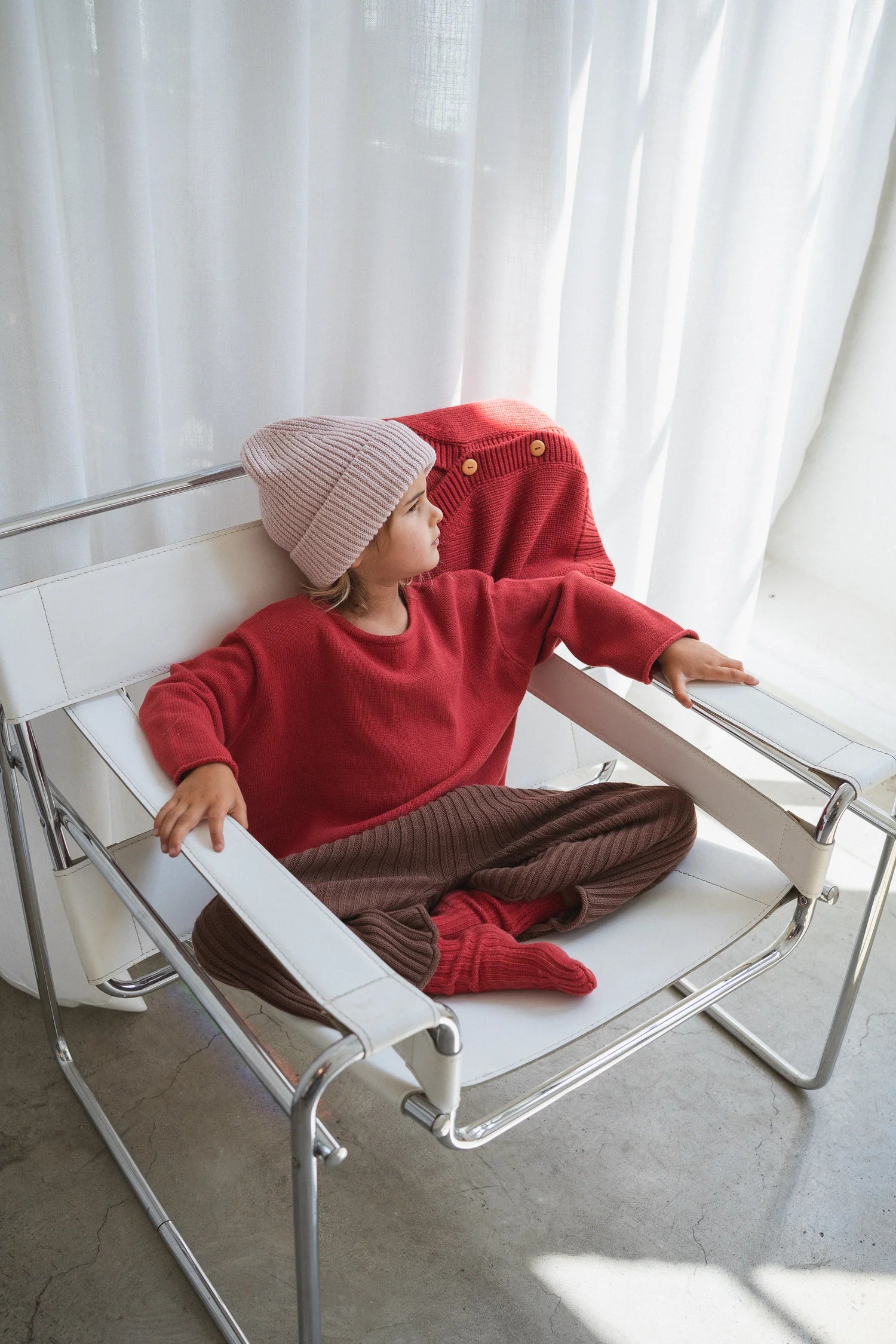 Knit Beanie | Dusty Pink