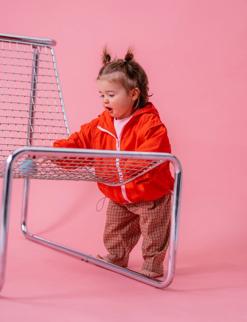 Sport Pants in Biscuit Check