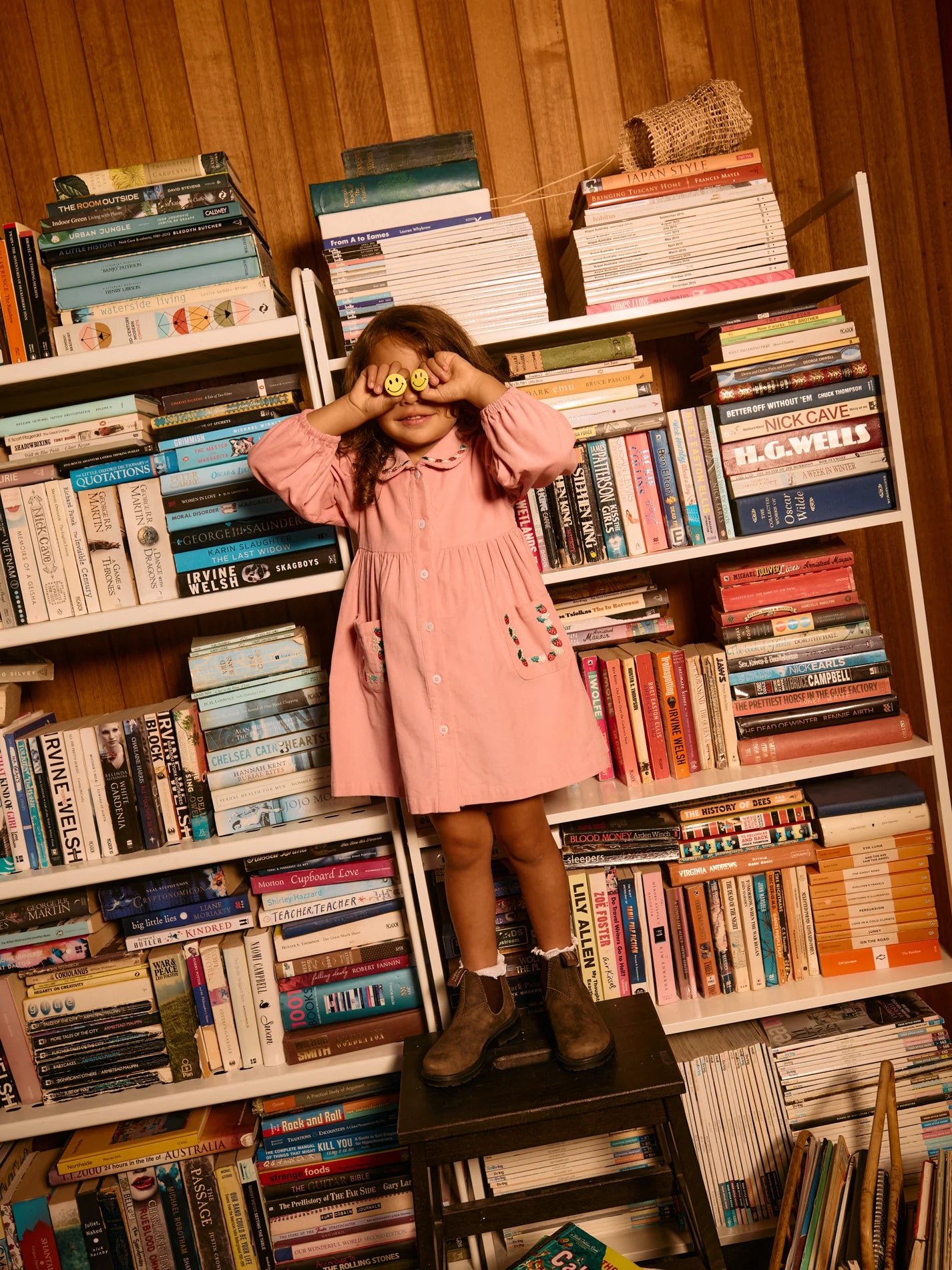 Wild Strawberry Corduroy Collar Dress
