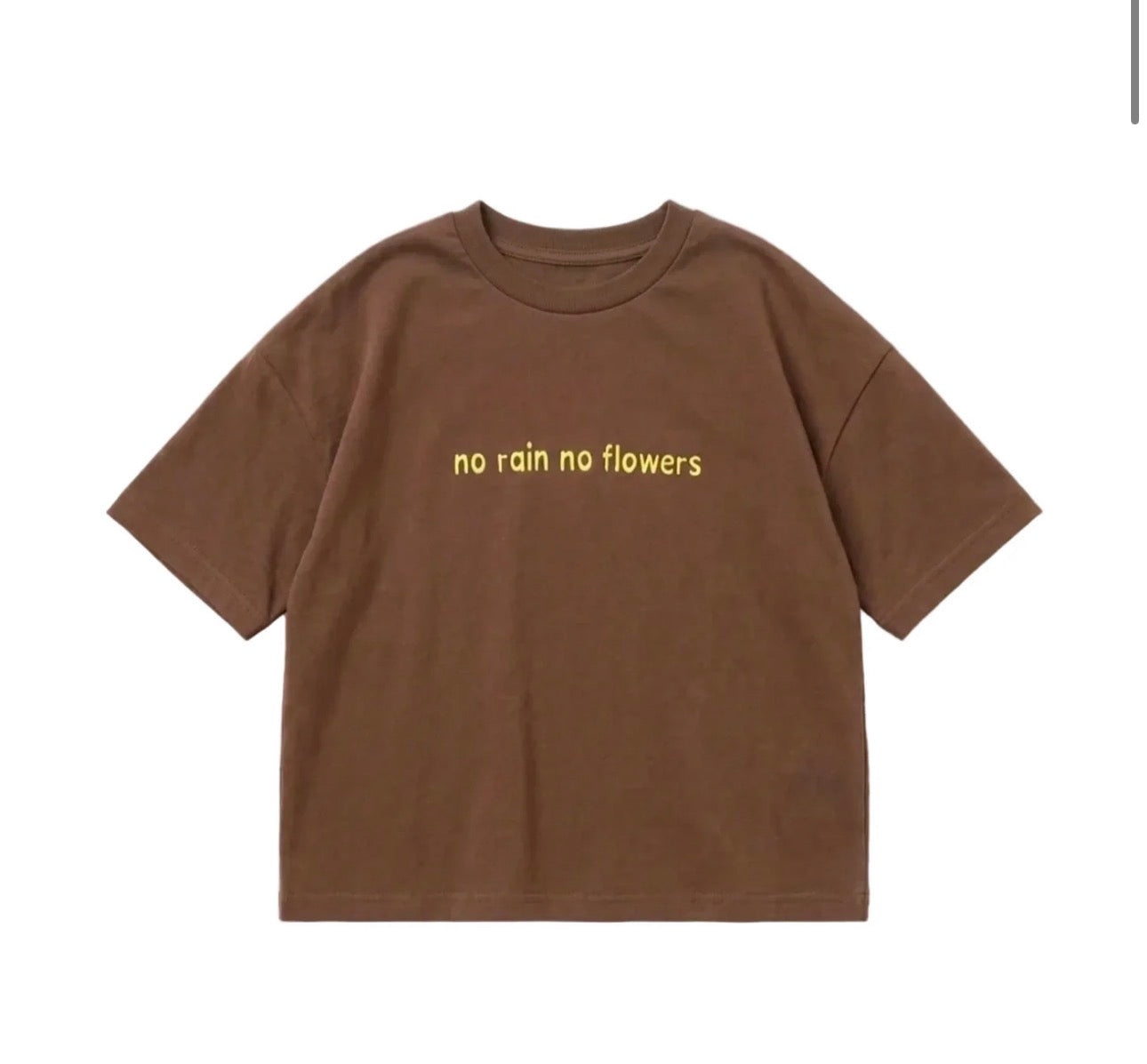 No Flowers Tee - Brown