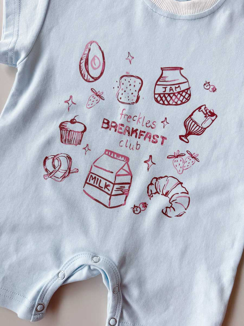 Breakfast Club Romper - Sky