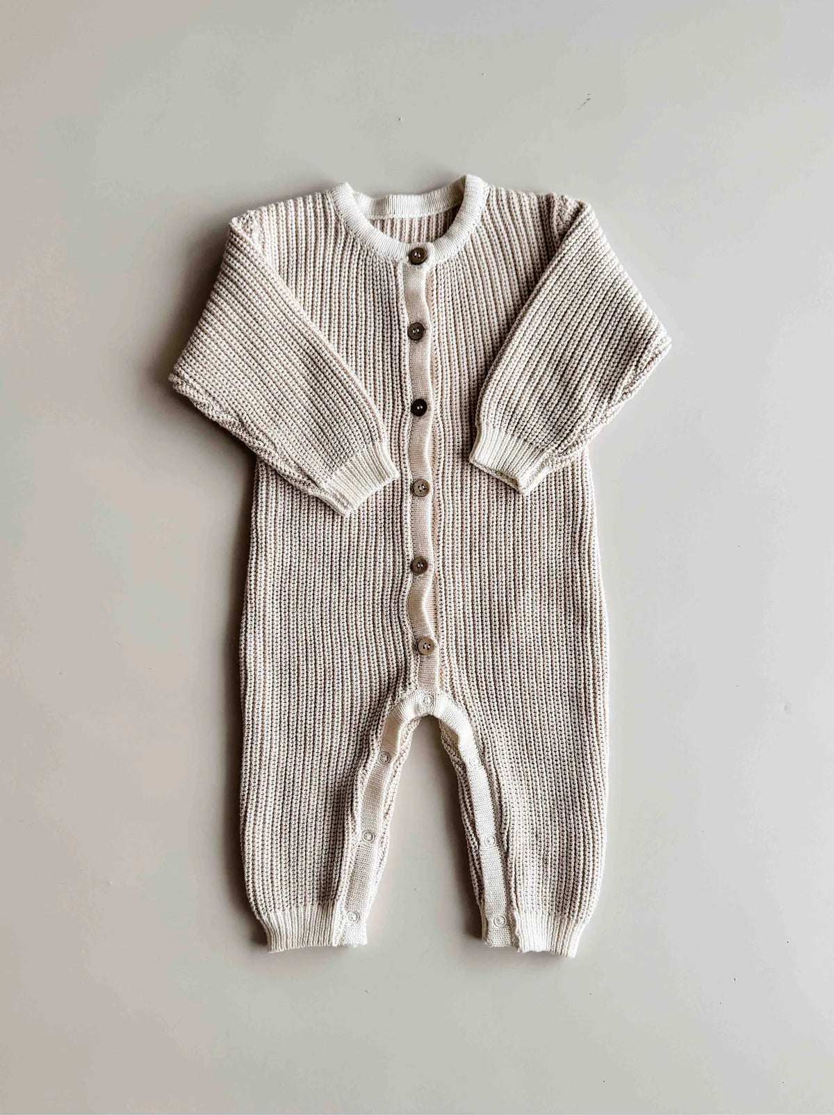 Chunky Full Romper - Oat