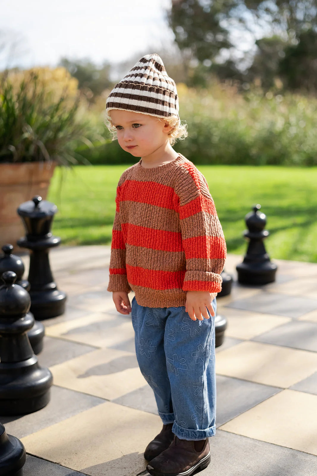 Organic Textured Rib Pull Over - Earth & Sauce