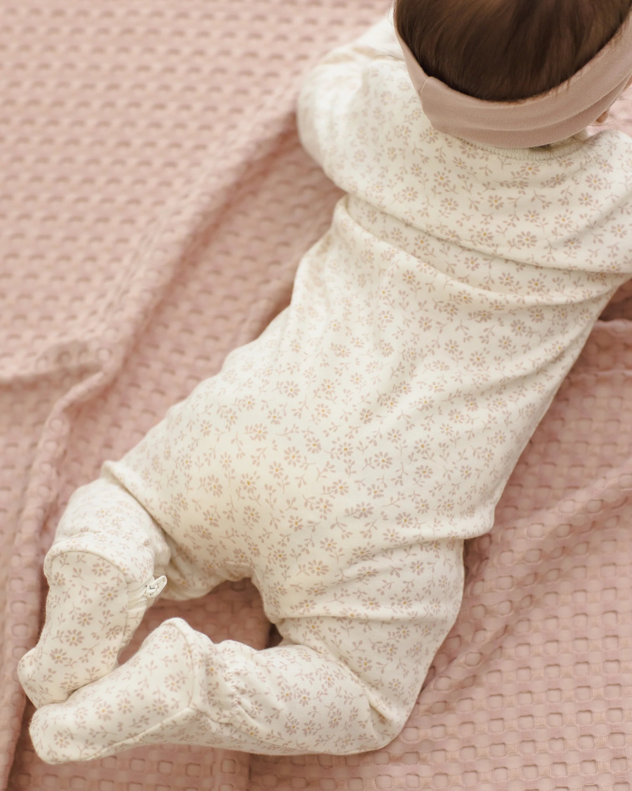 Zip Longsleeve Sleeper Footie Ditsy