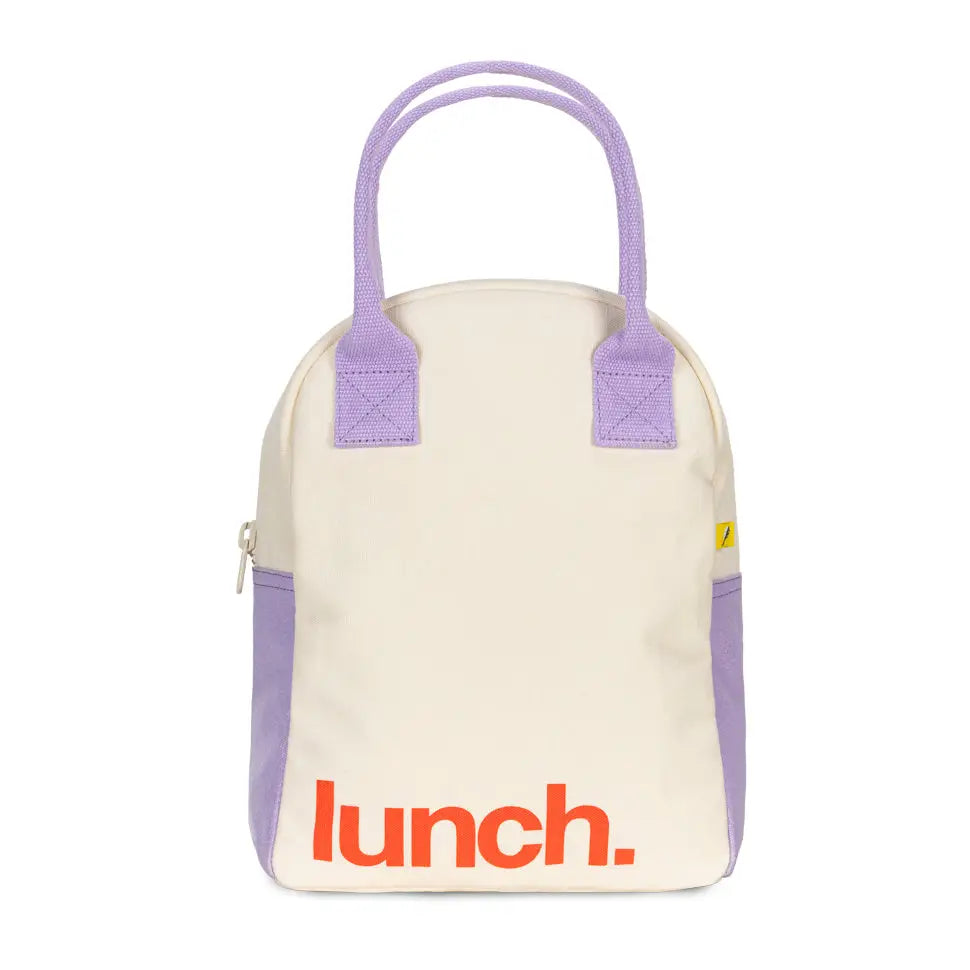 Zipper Lunch - 'lunch.' Lavender Poppy