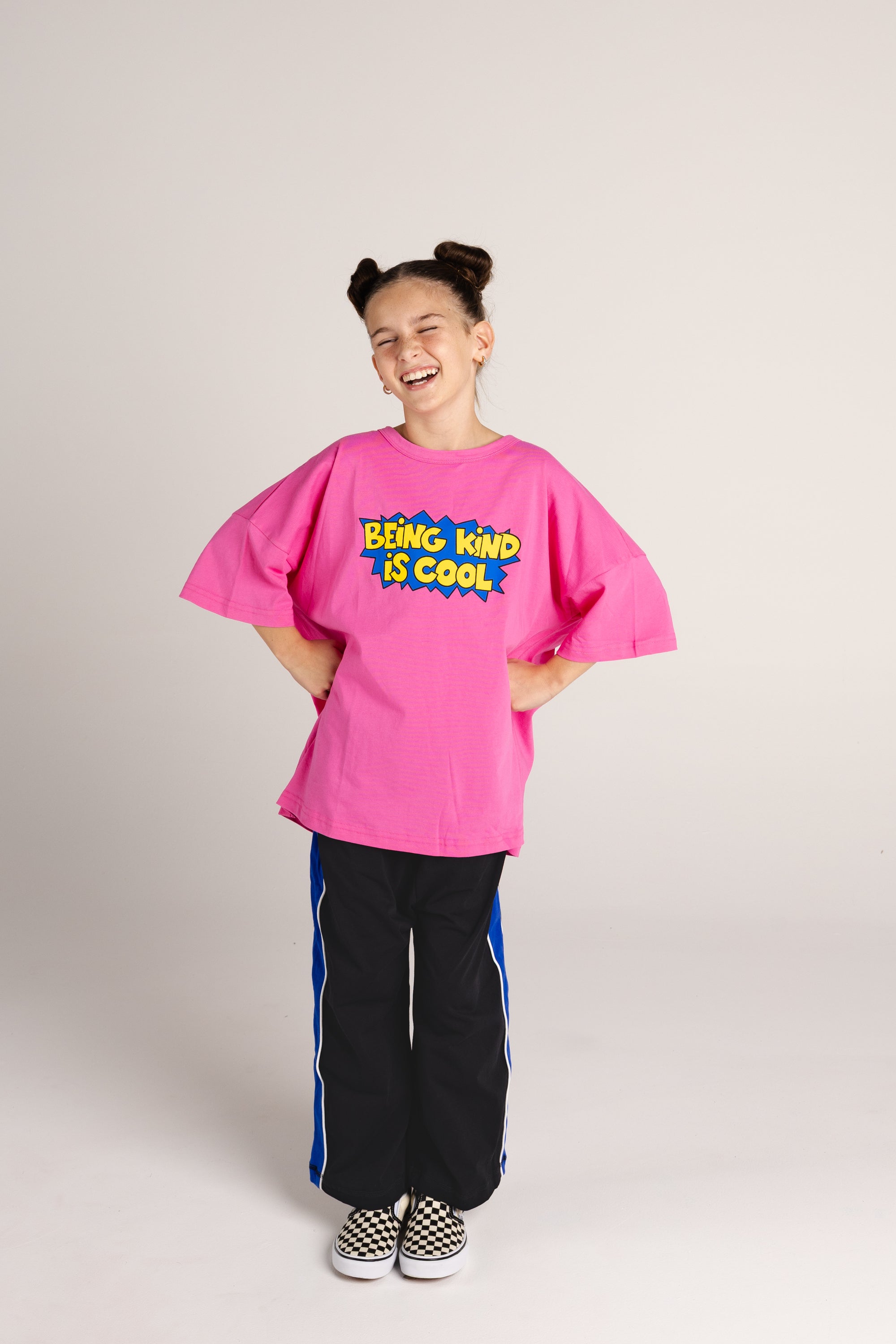 The Being Kind is Cool Tee - Bubblegum