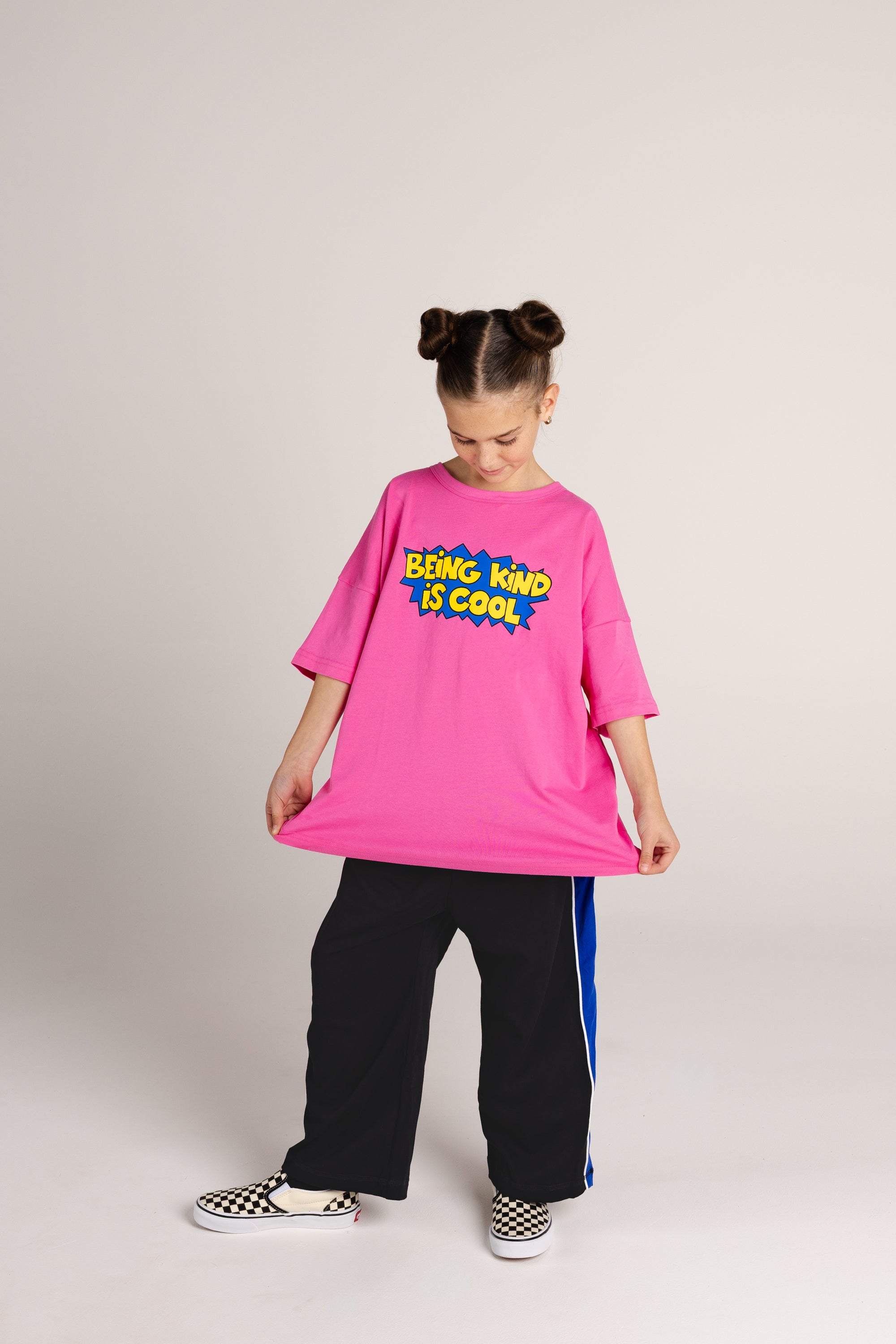 The Being Kind is Cool Tee - Bubblegum