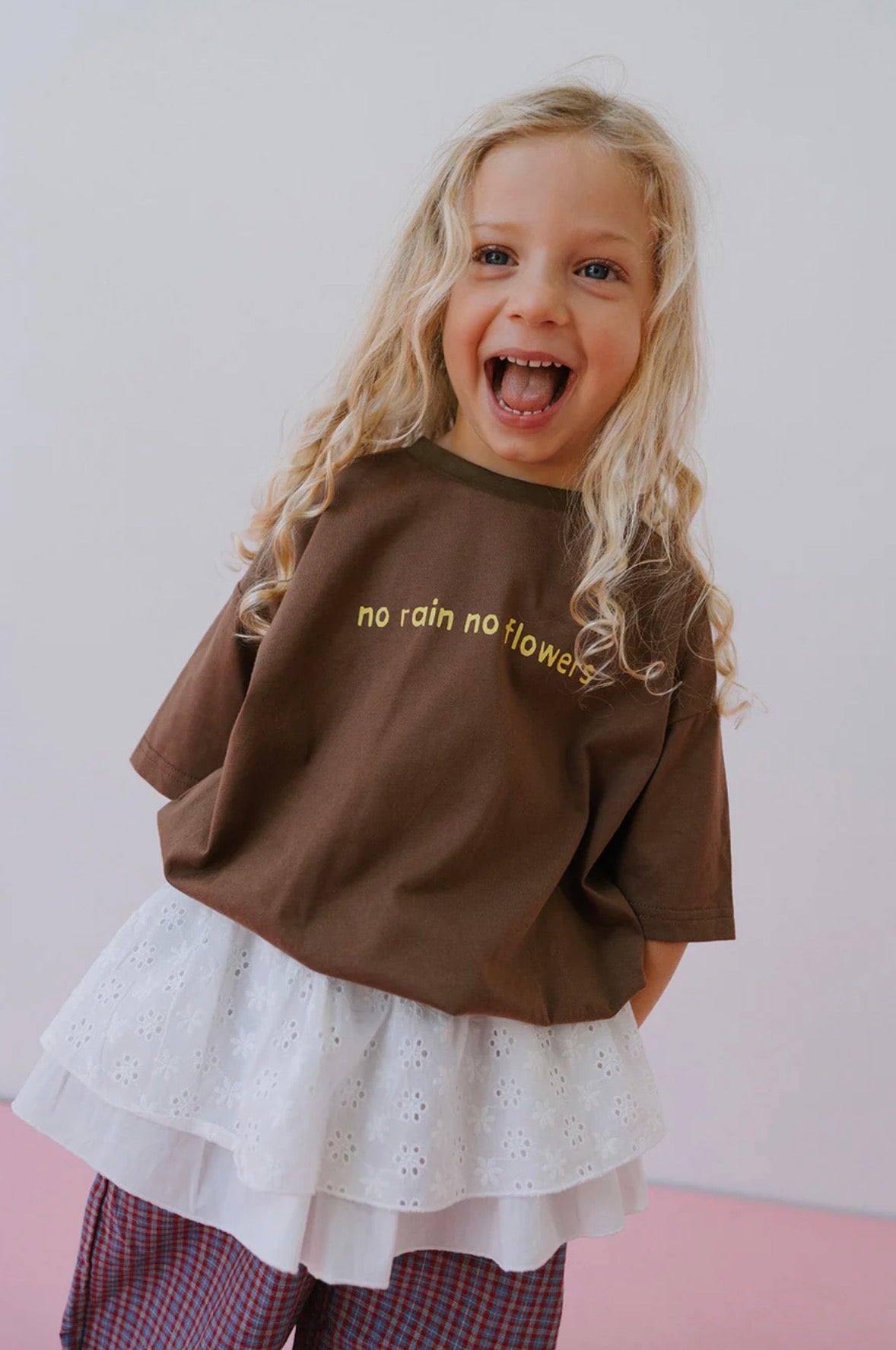 No Flowers Tee - Brown