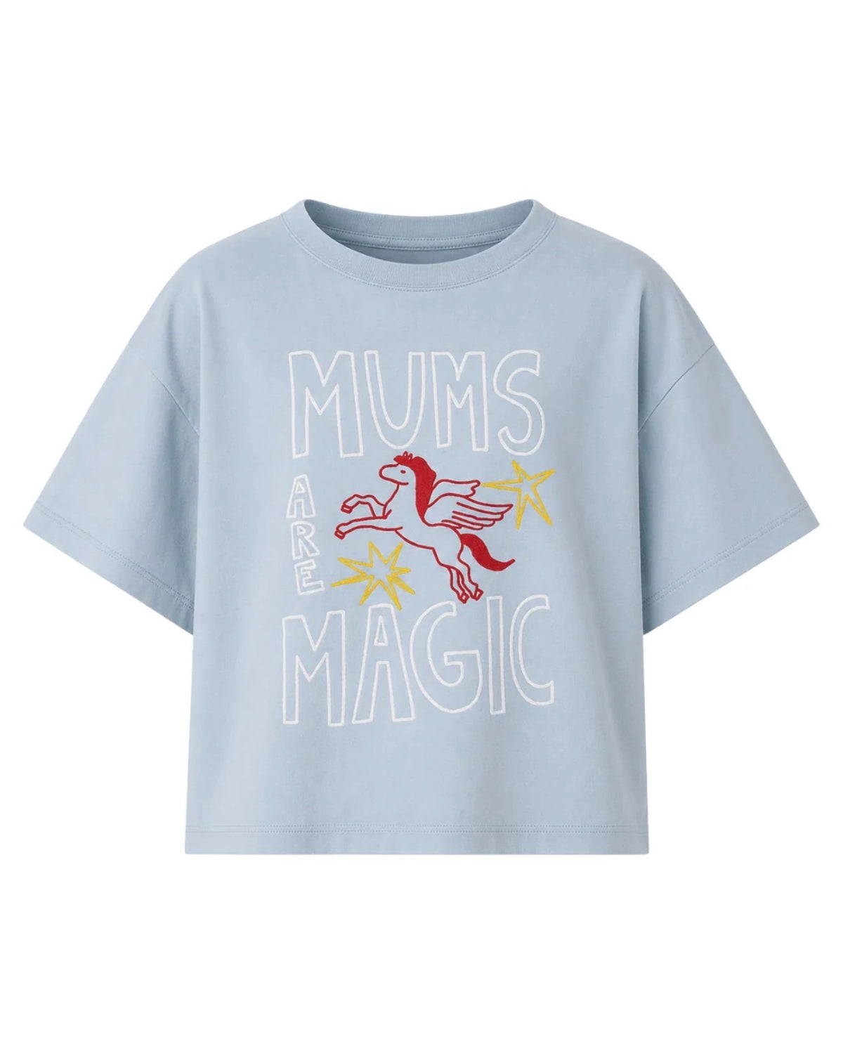 'Mums are Magic' Tee in Sky Blue