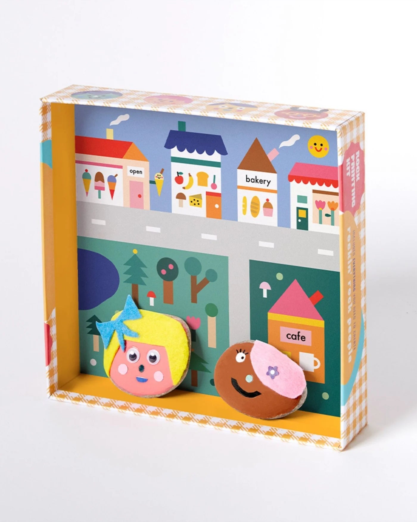 Kids Rock Painting - Cool Faces