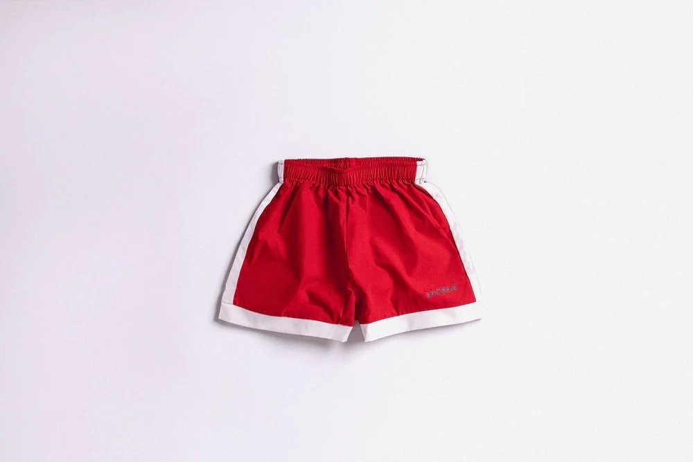 BBOBBIE ~ The Chase Swim Shorts in Red