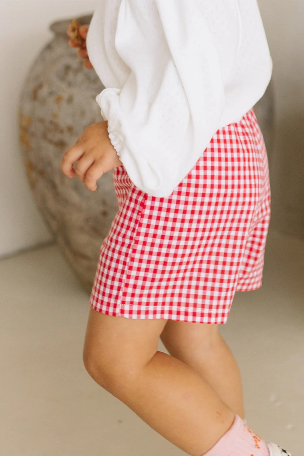 By Kin ~ Bianco Pointelle Top