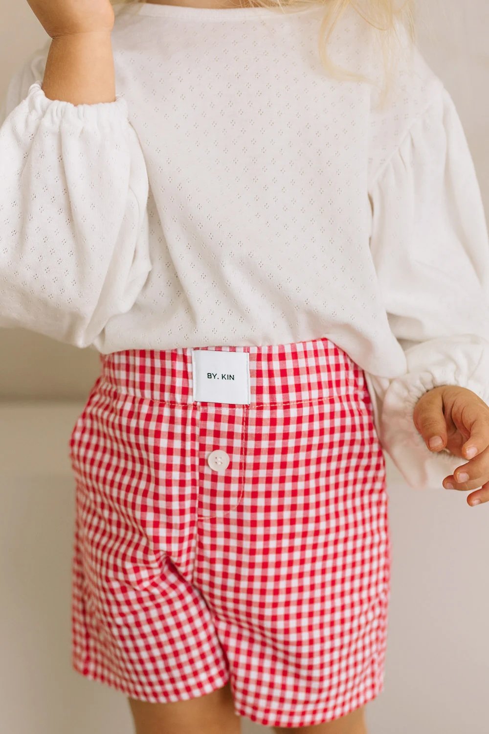 By Kin ~ Bianco Pointelle Top