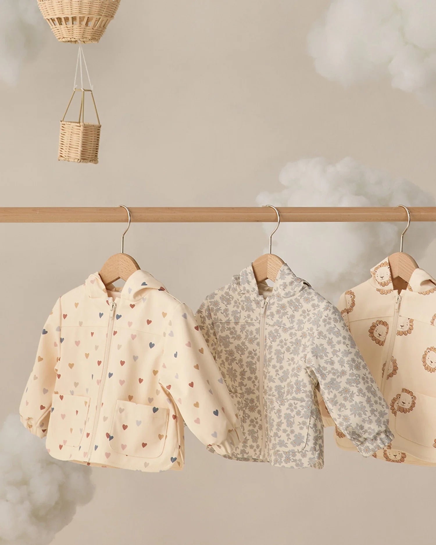Rain Coat Confetti Heart Small