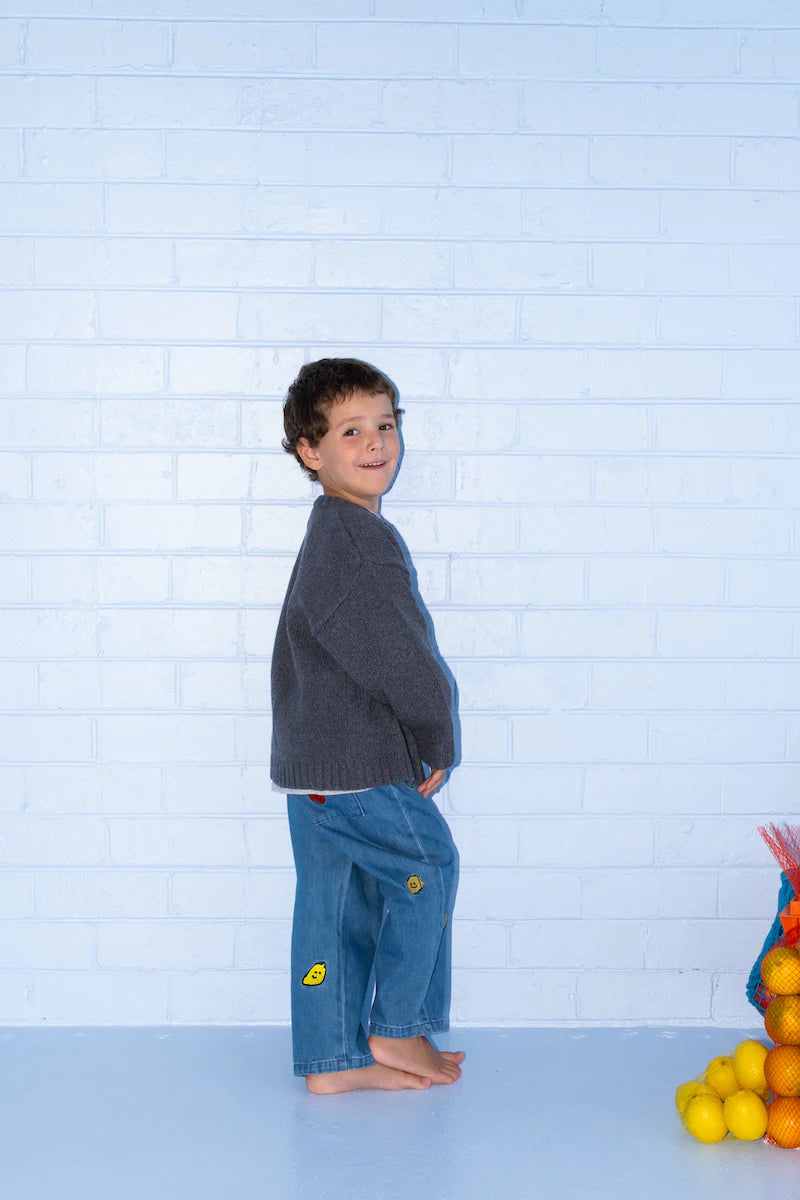 Merino Blend Rib Knit Pullover