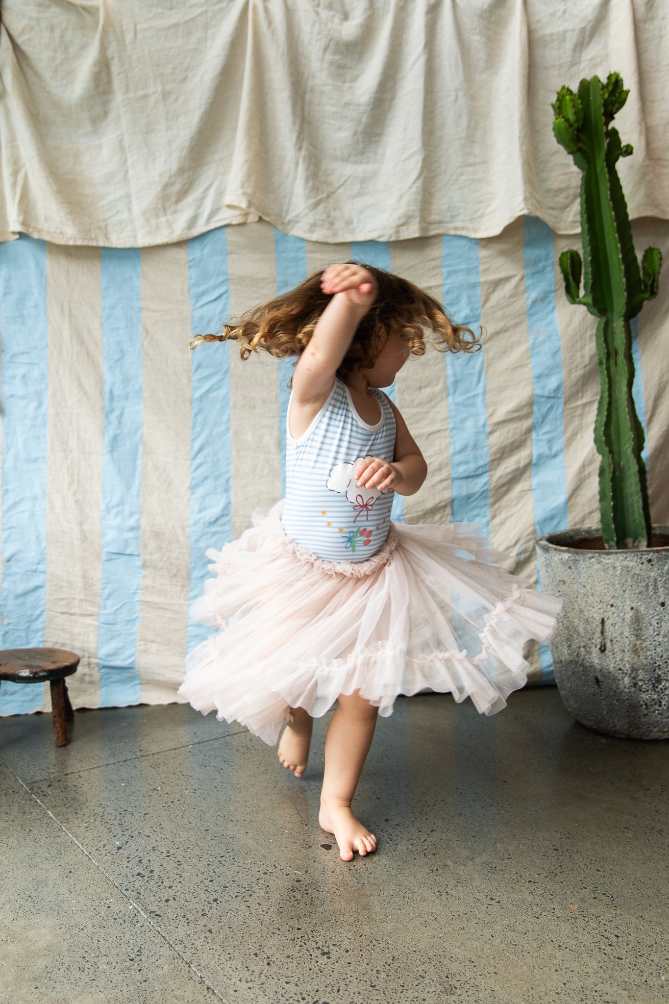 Millie Leotard-Stripe