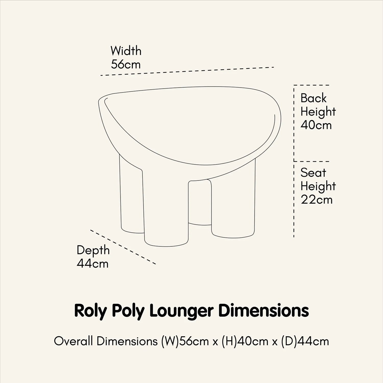 Cowrie & Conch ~ Replica Roly Poly 'The Lounger' - Matcha