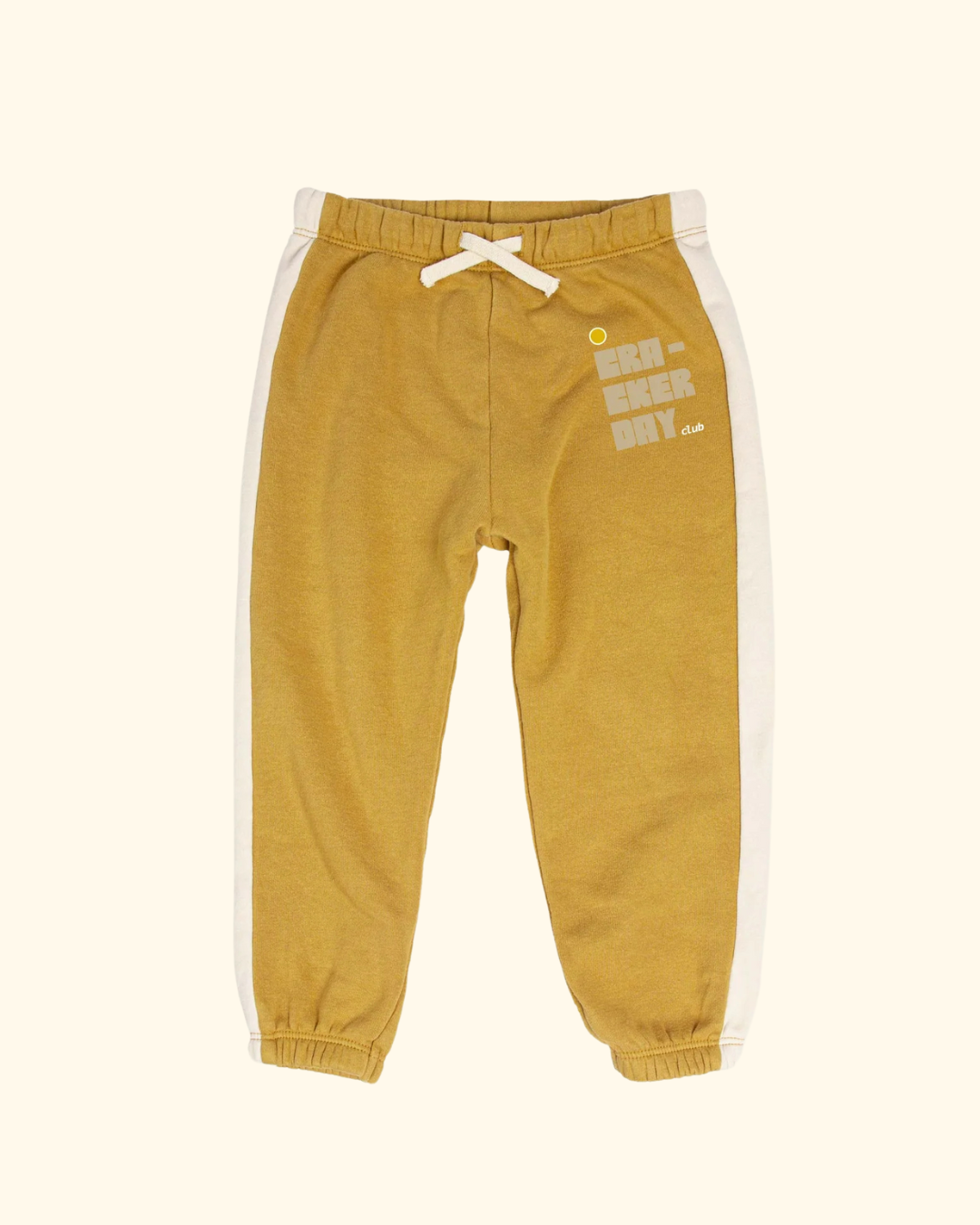 Cracker Day Club ~ Stacked Retro Sweatpants - Mustard/Butter