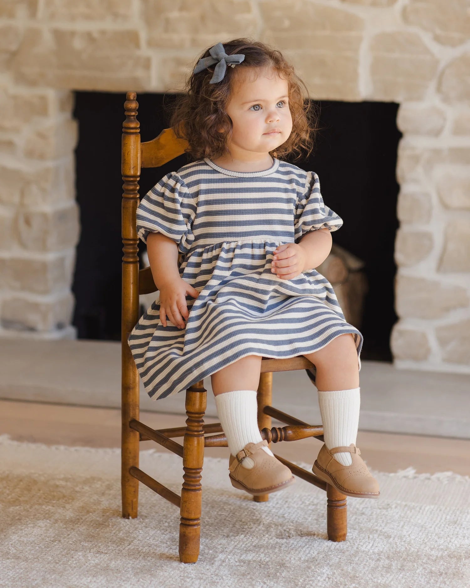 Darla Dress - Ocean Stripe