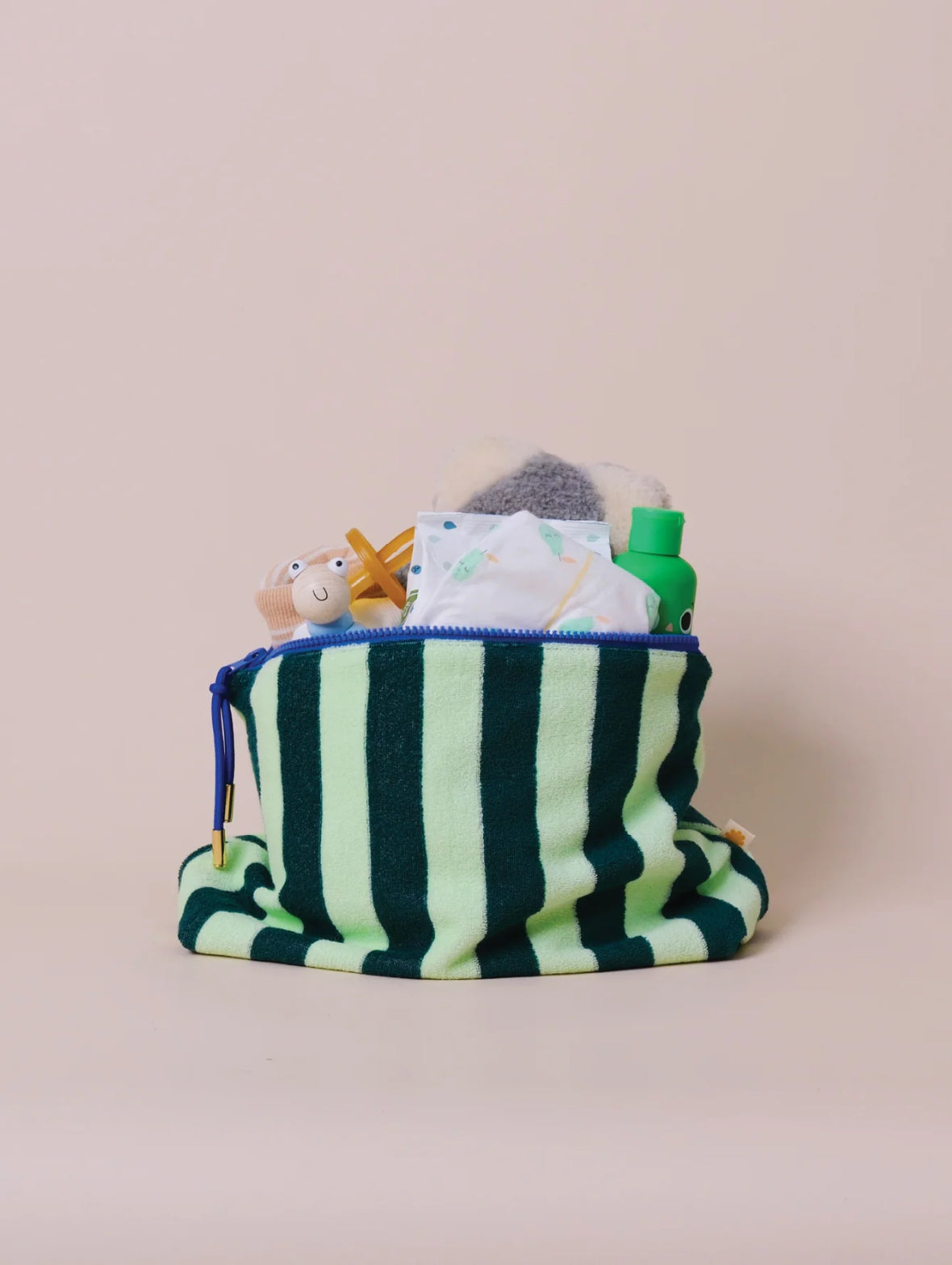 Mama Clutch - Mint Stripe