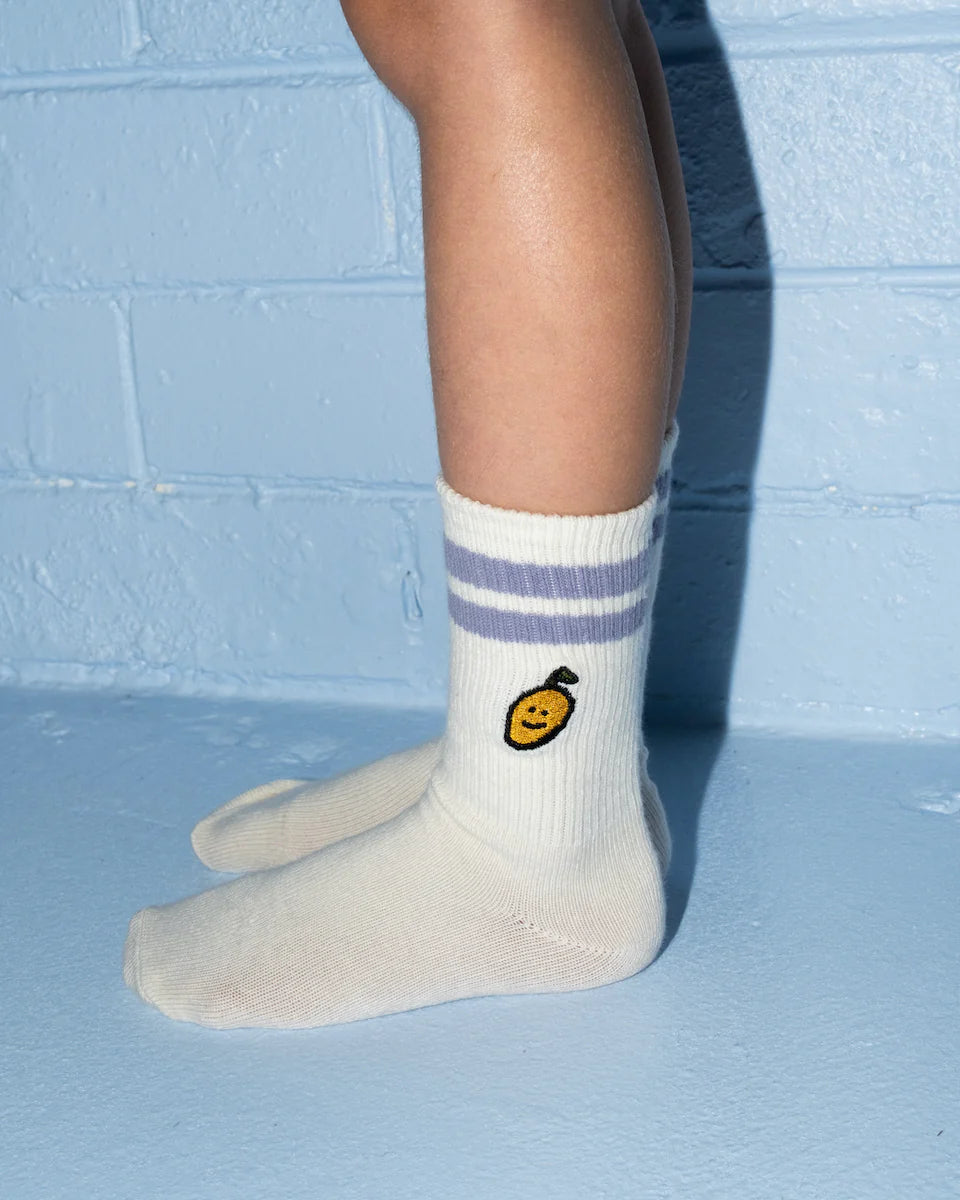 2 Pack Fruit Salad Cotton Socks - Milk