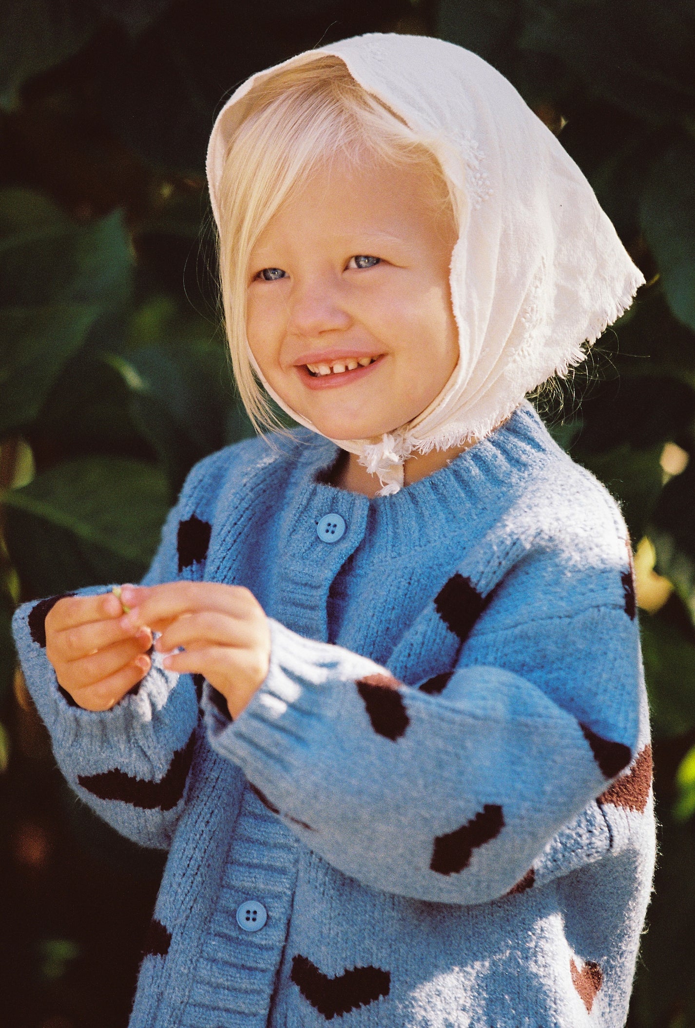 JNR Sweetheart Cardigan - Hearts