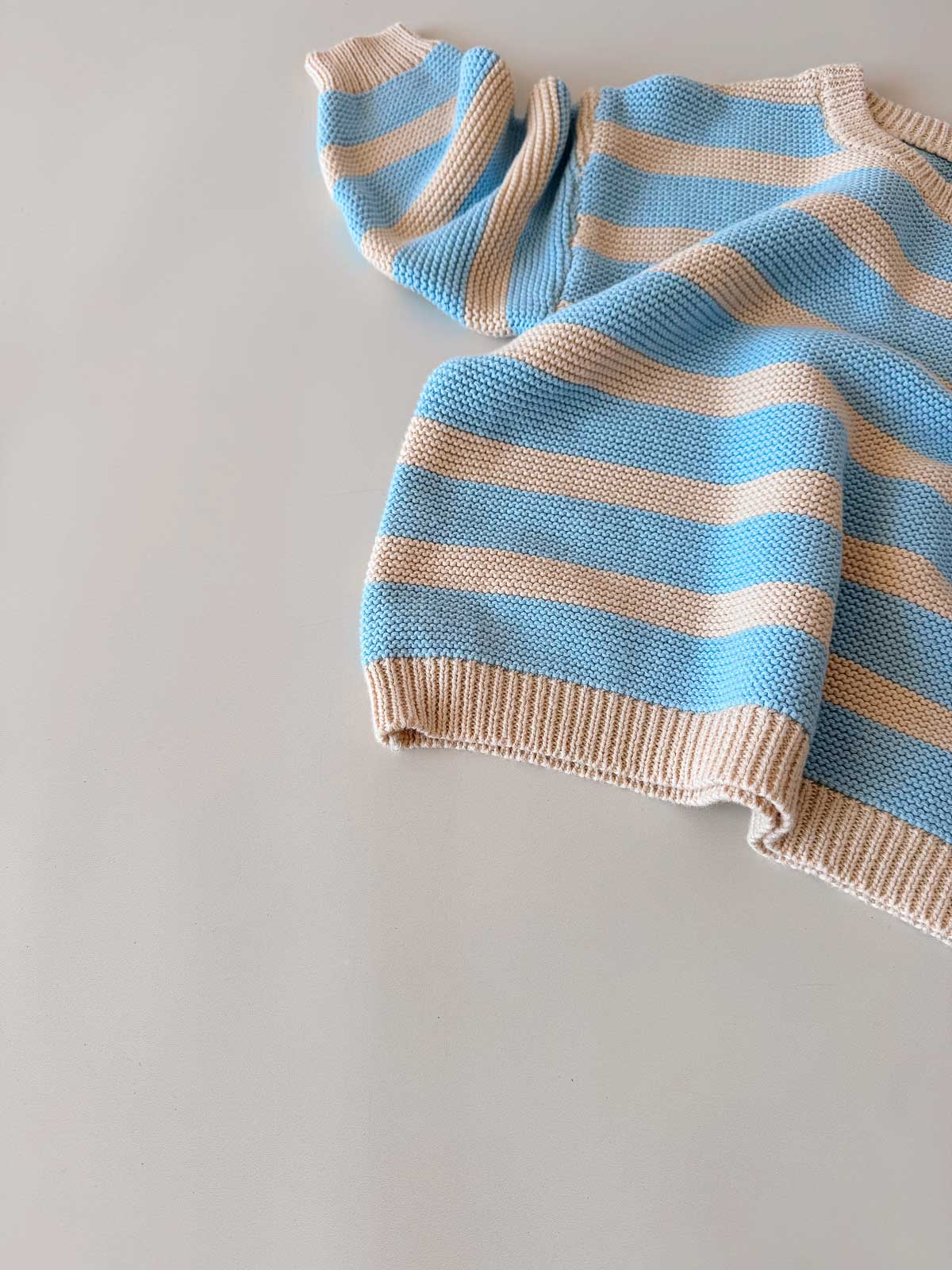 Cotton Knit jumper - Skye Stripe