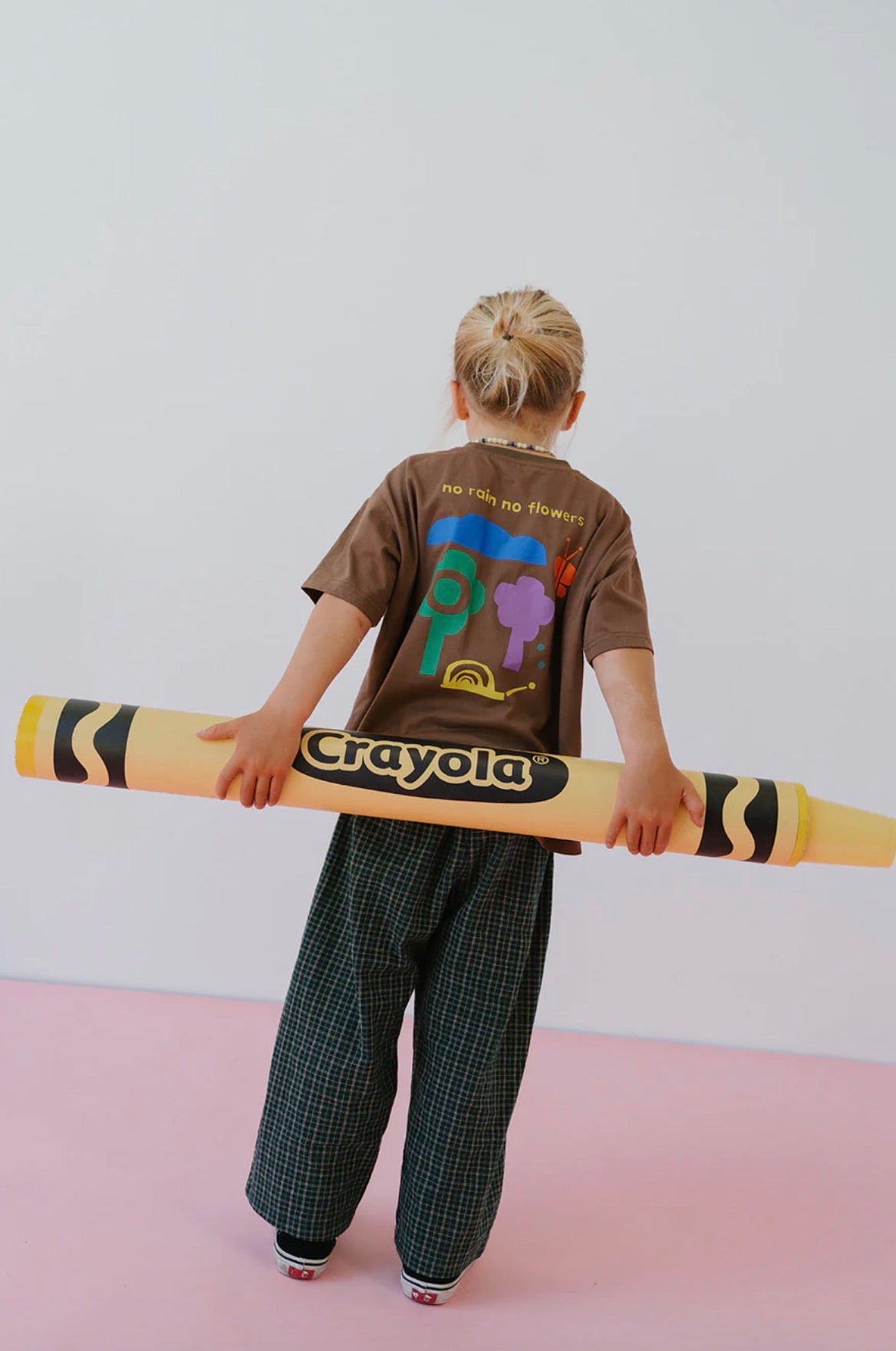 No Flowers Tee - Brown