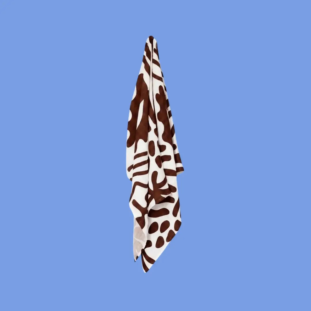 Golden Child Holiday Patterned Baby Swaddle - Choco & Milk
