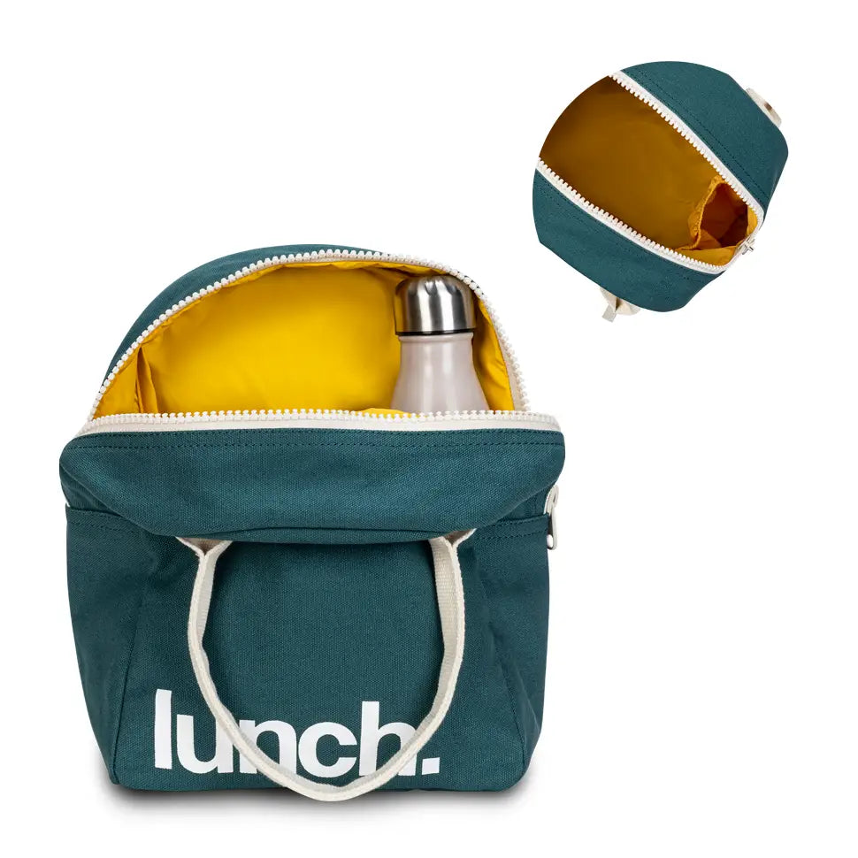 Zipper Lunch Bag - 'lunch' Cypress