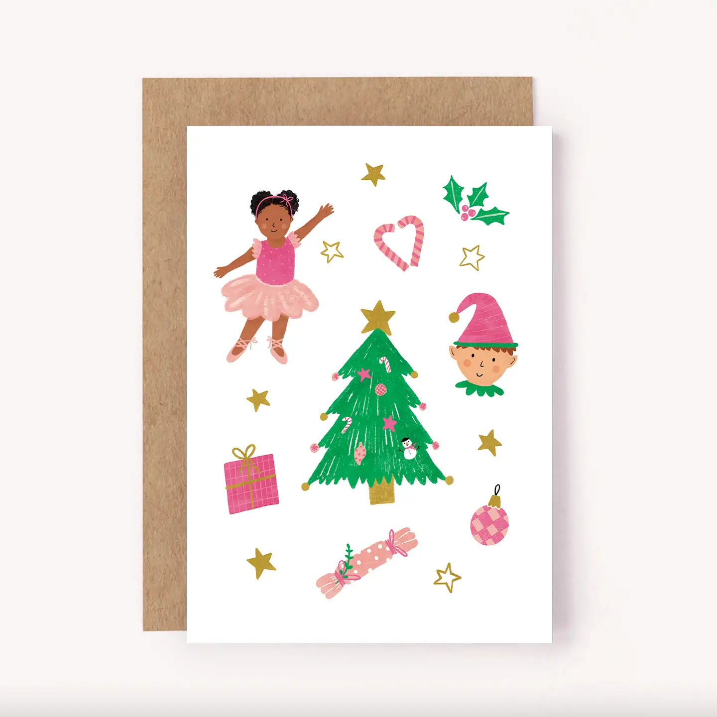 Festive FeelingÂ Christmas Greeting Card - Cute Xmas Holidays