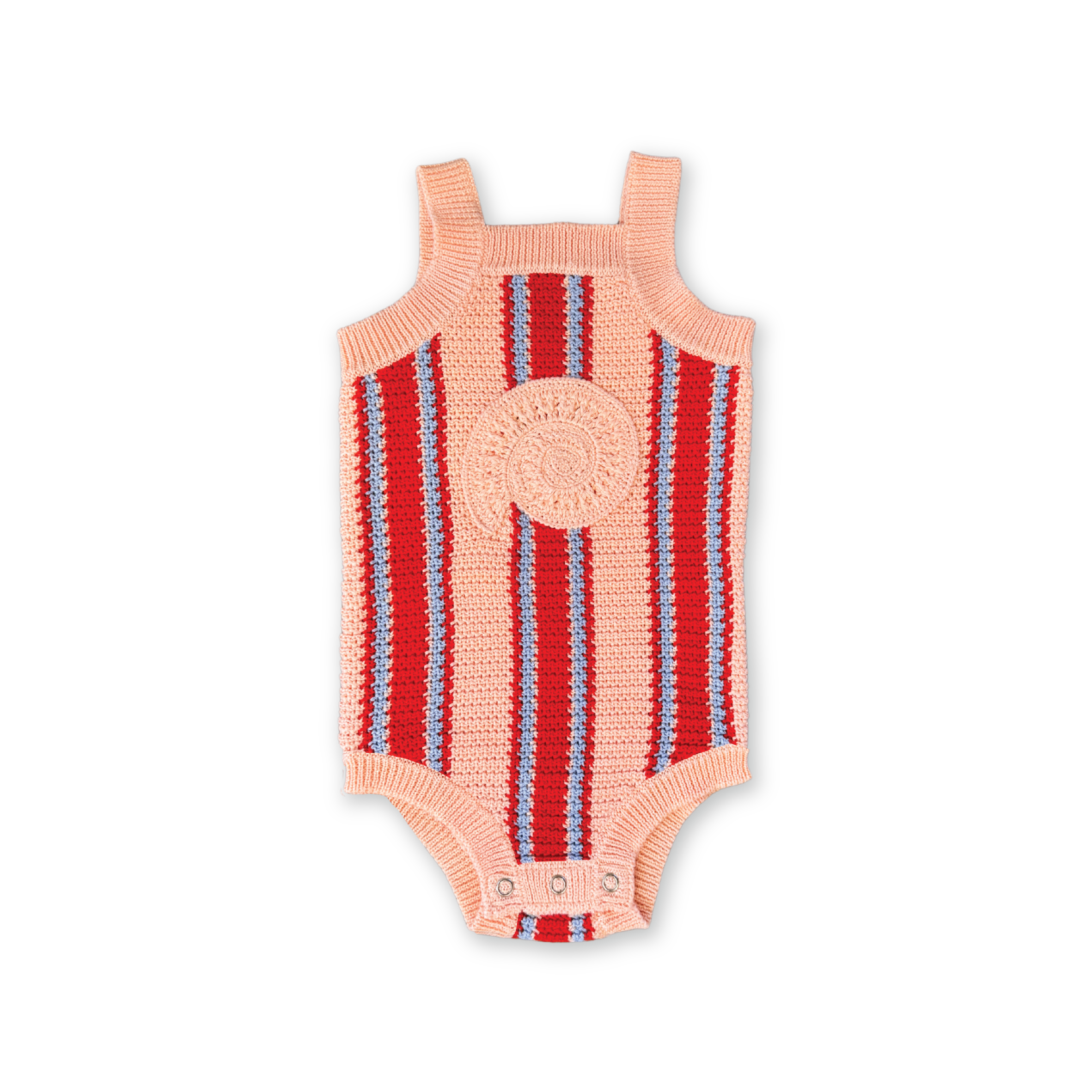 Organic Island Stripe Shell Singletsuit