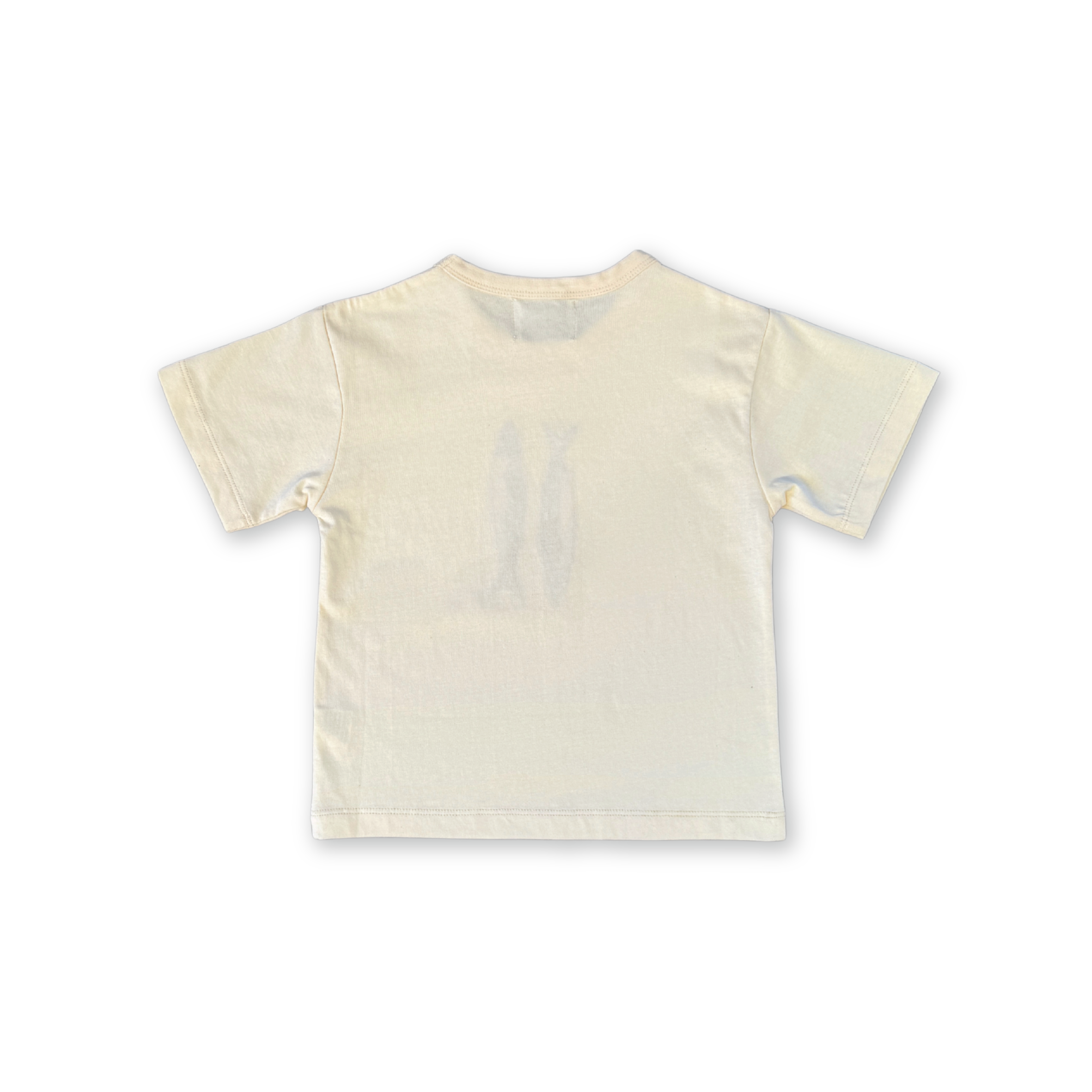 Organic Sardine Embroidered Tee - Milk