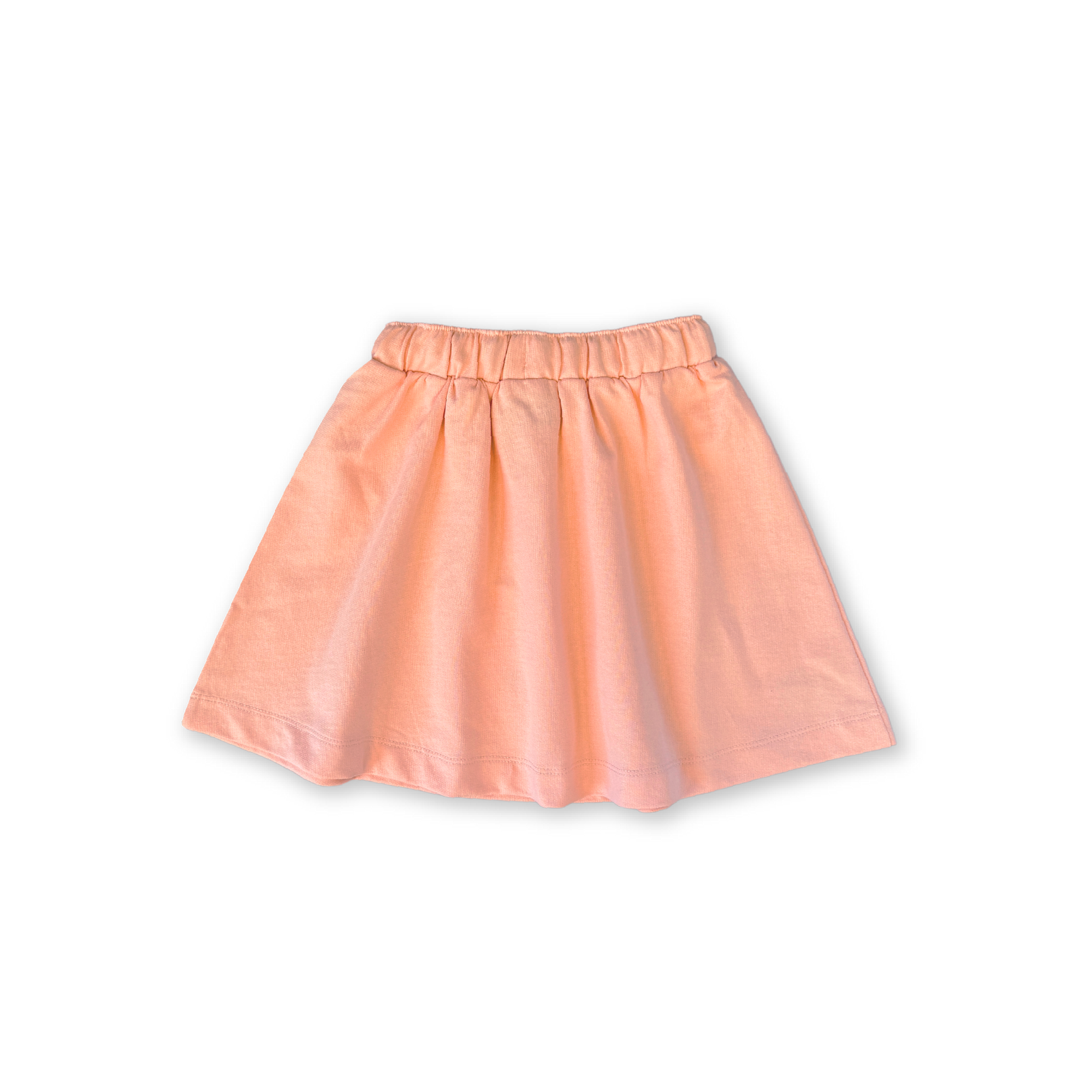 Organic French Terry Shell Skirt - Peachy