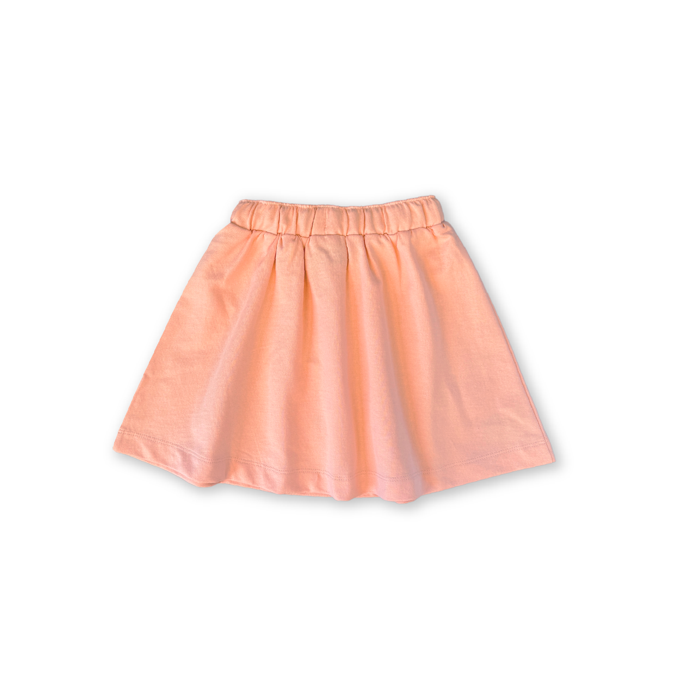 Organic French Terry Shell Skirt - Peachy