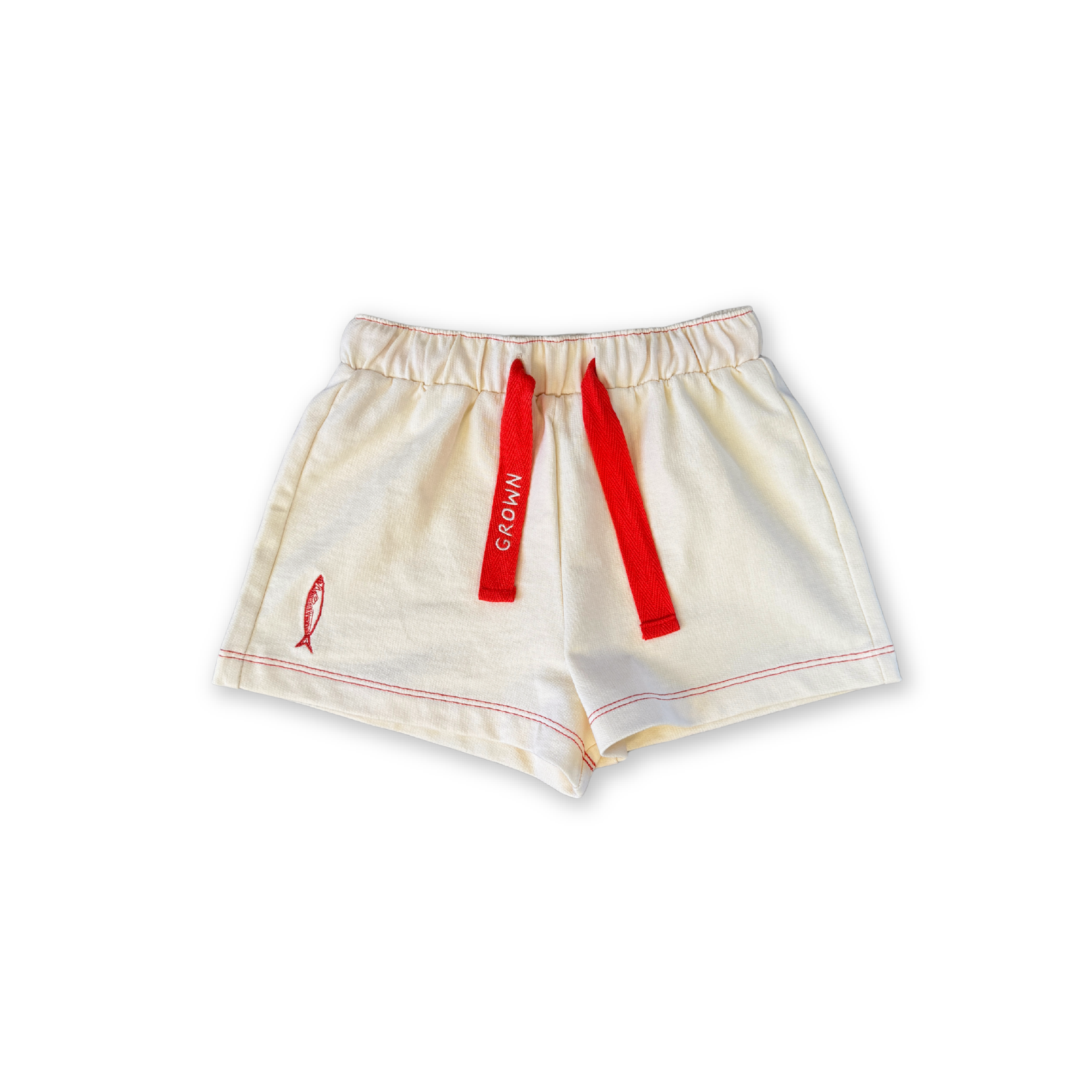 Organic French Terry Sardine Short - Milk