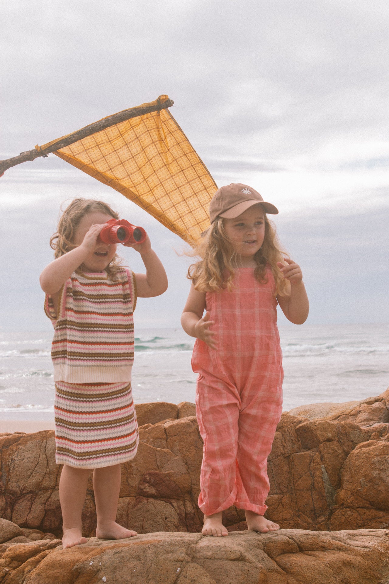Cotton Check Playsuit