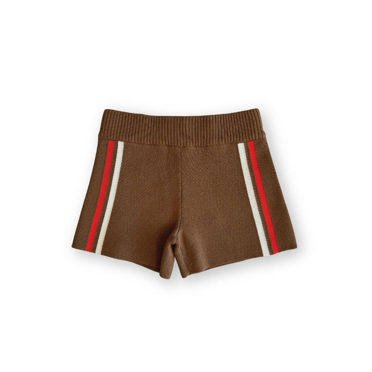 Organic Milano Knit Shorts - Brownie
