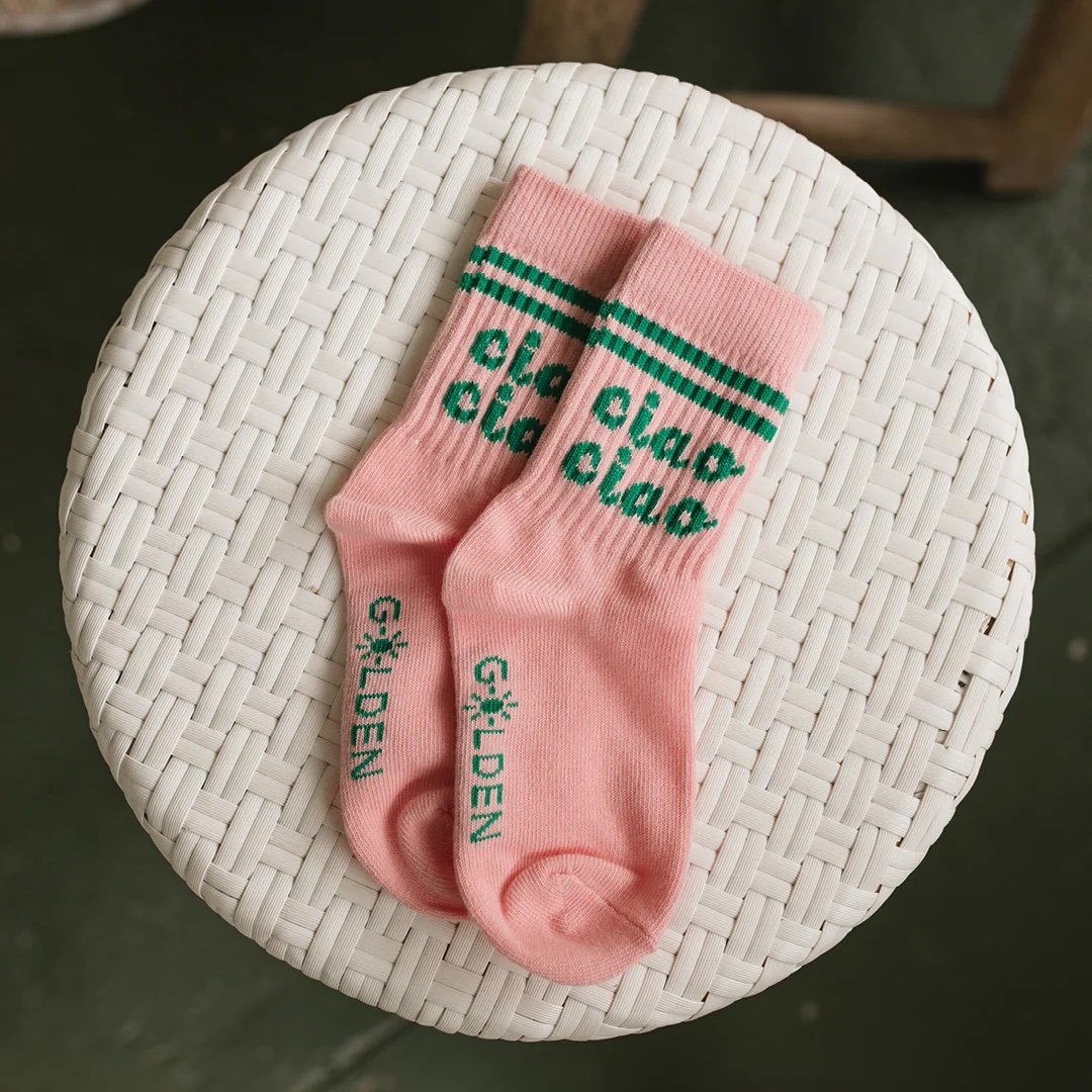 Golden Children ~ Ciao Ciao Socks Pink Parfait