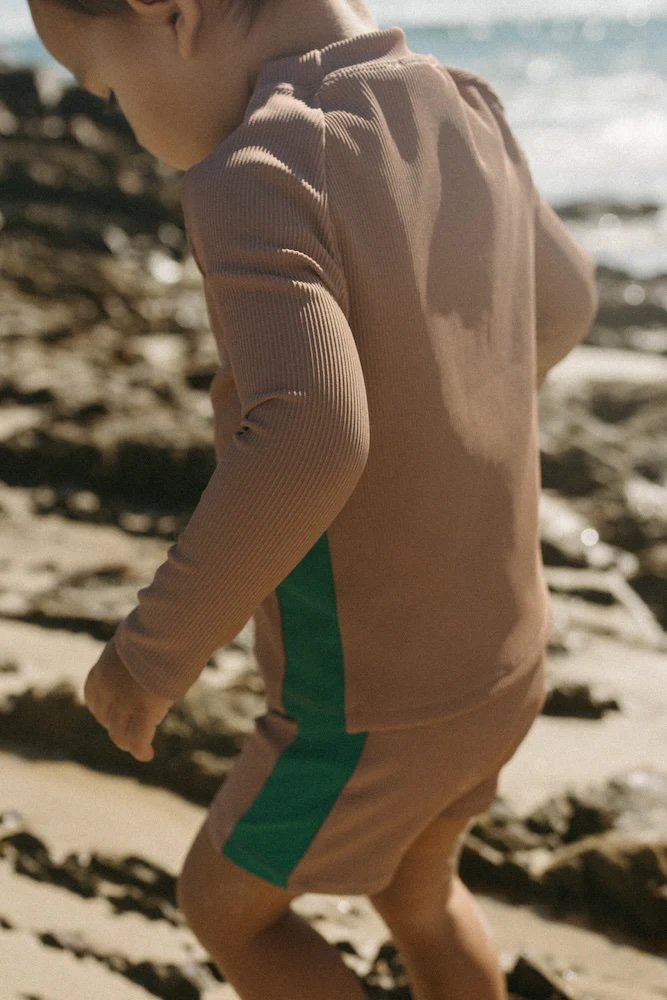 Grown ~ Long Sleeve Rashie - Toffee