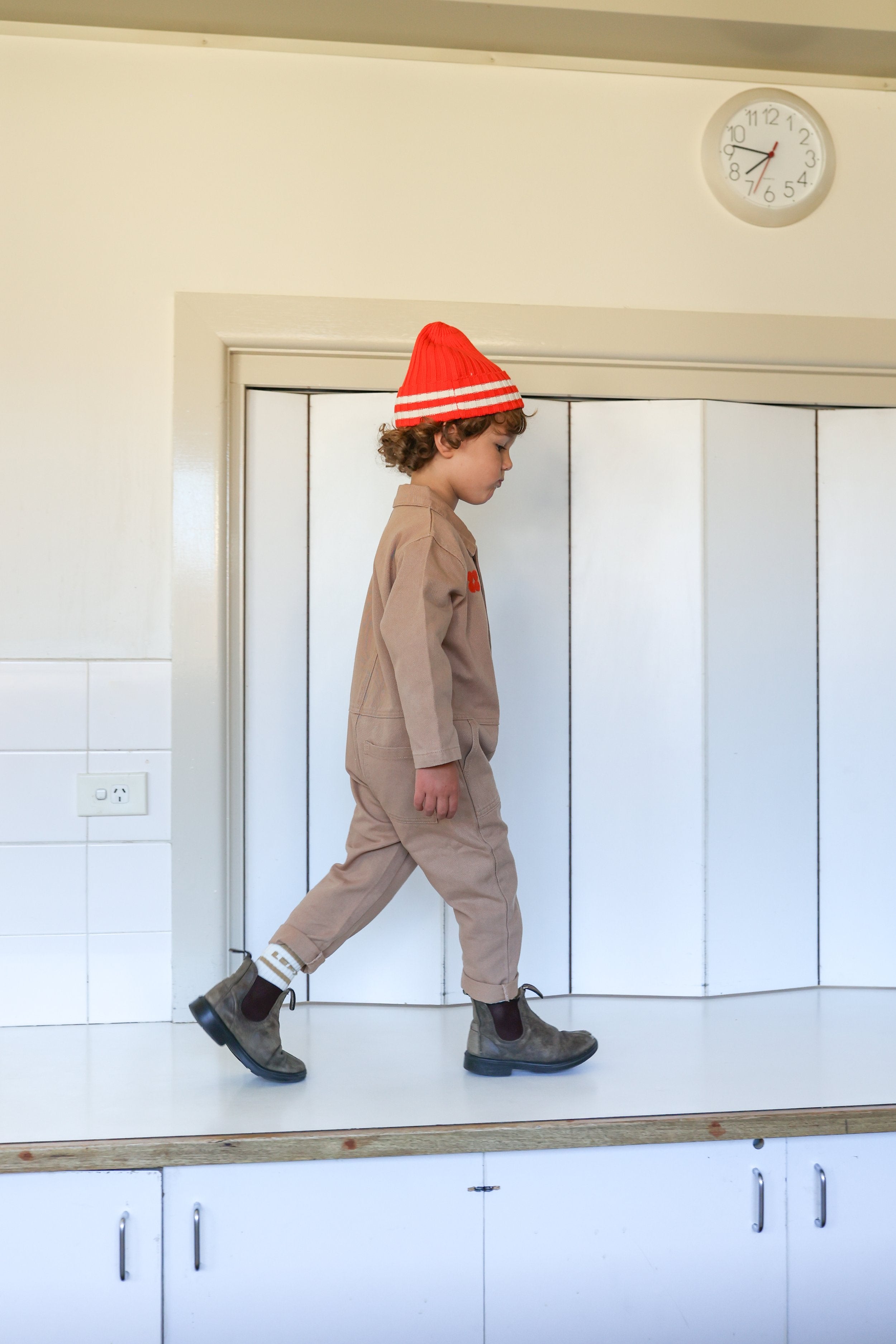 Grown ~ Organic Denim Boilersuit - Clay