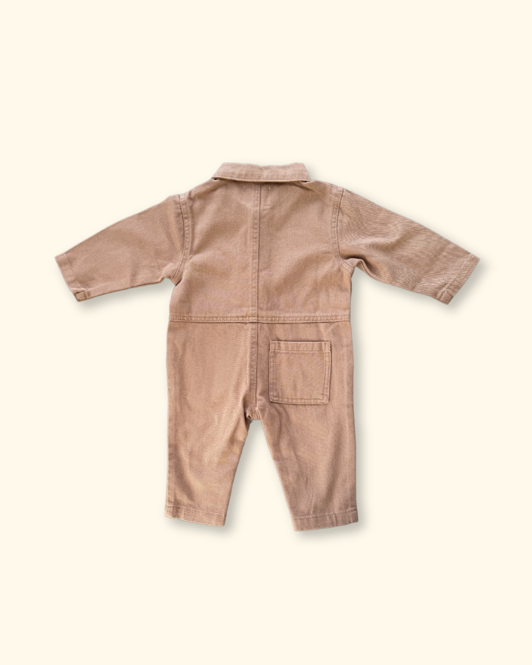 Grown ~ Organic Denim Boilersuit - Clay