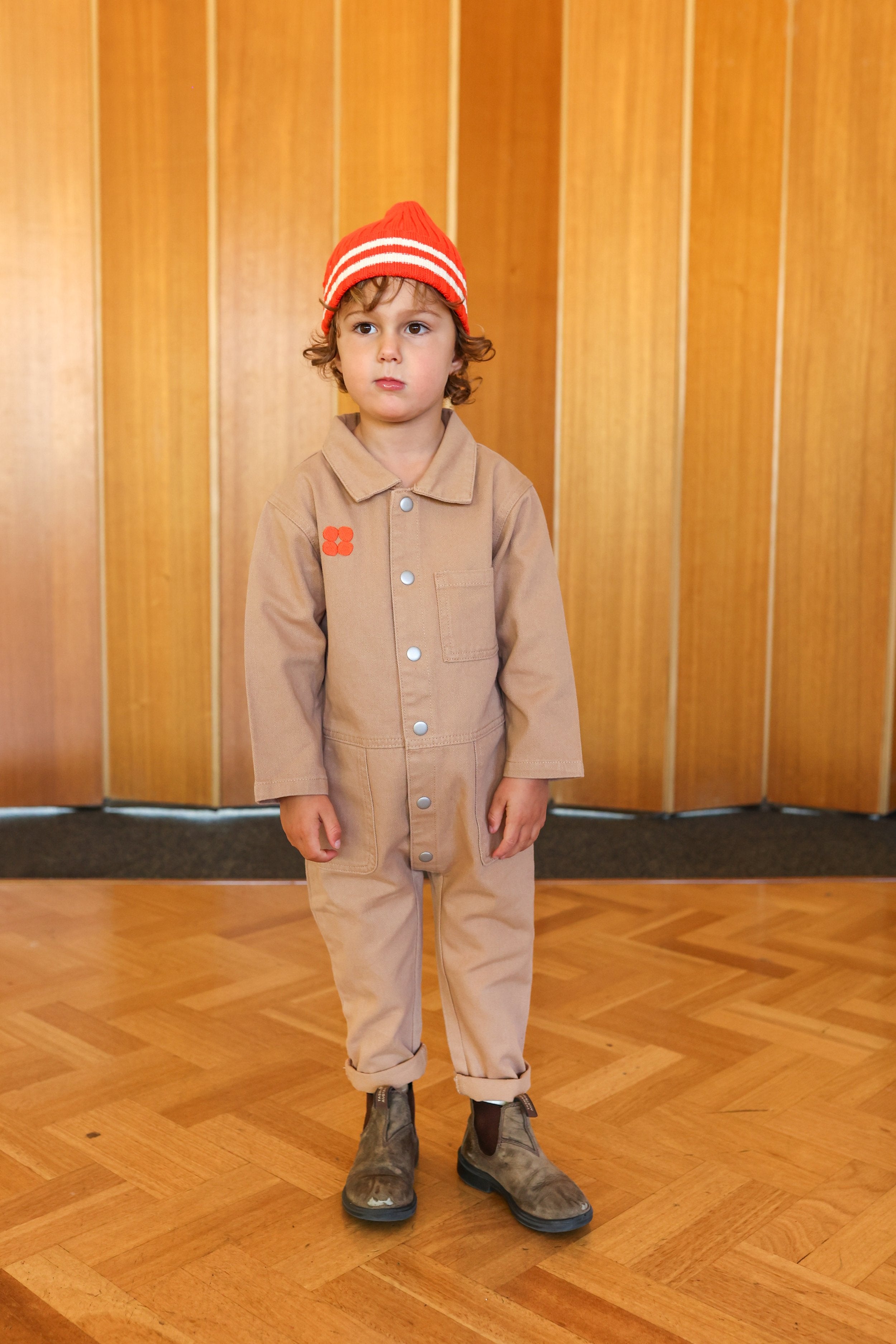 Grown ~ Organic Denim Boilersuit - Clay