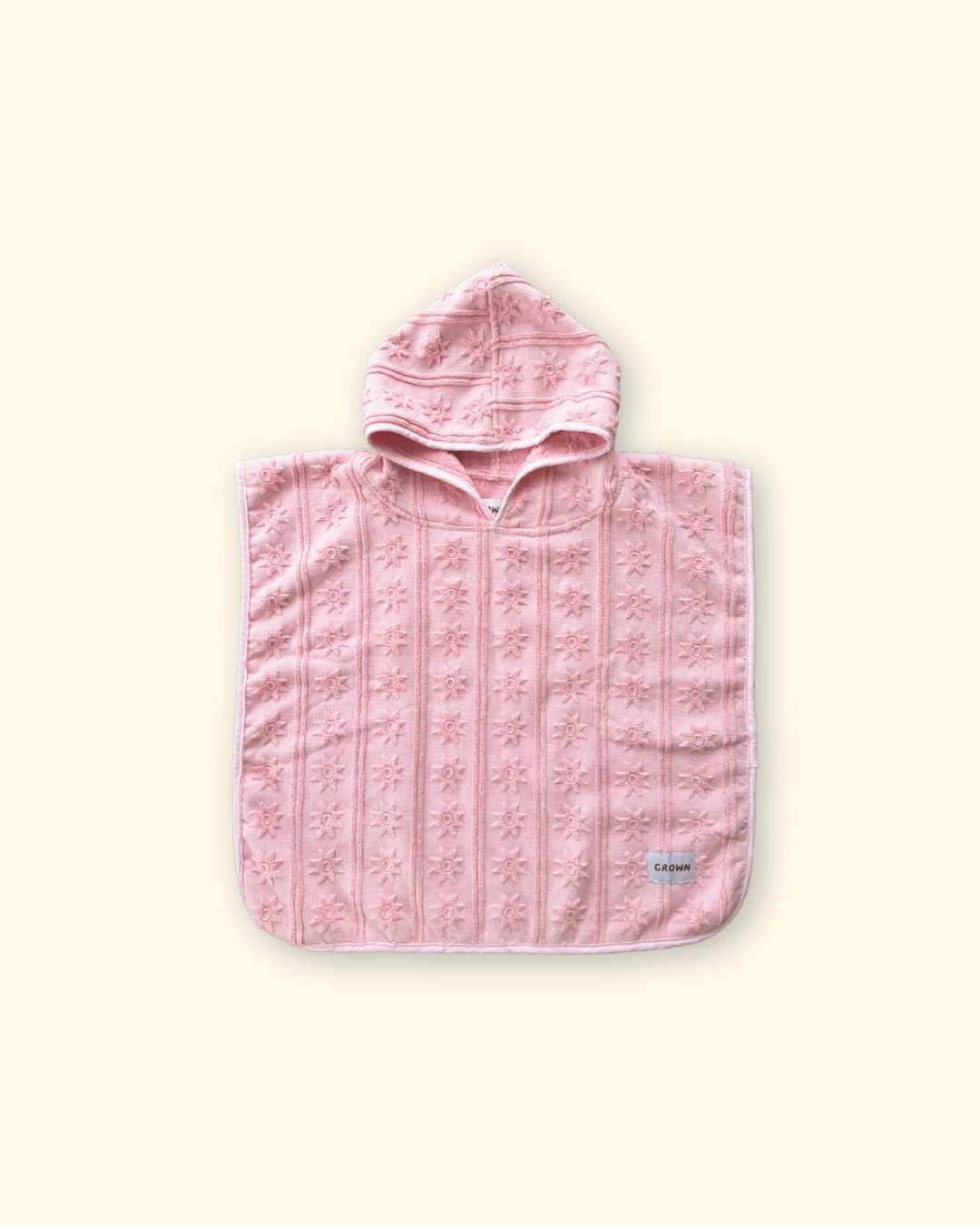 Grown ~ Terry Towelling Poncho - Rosso