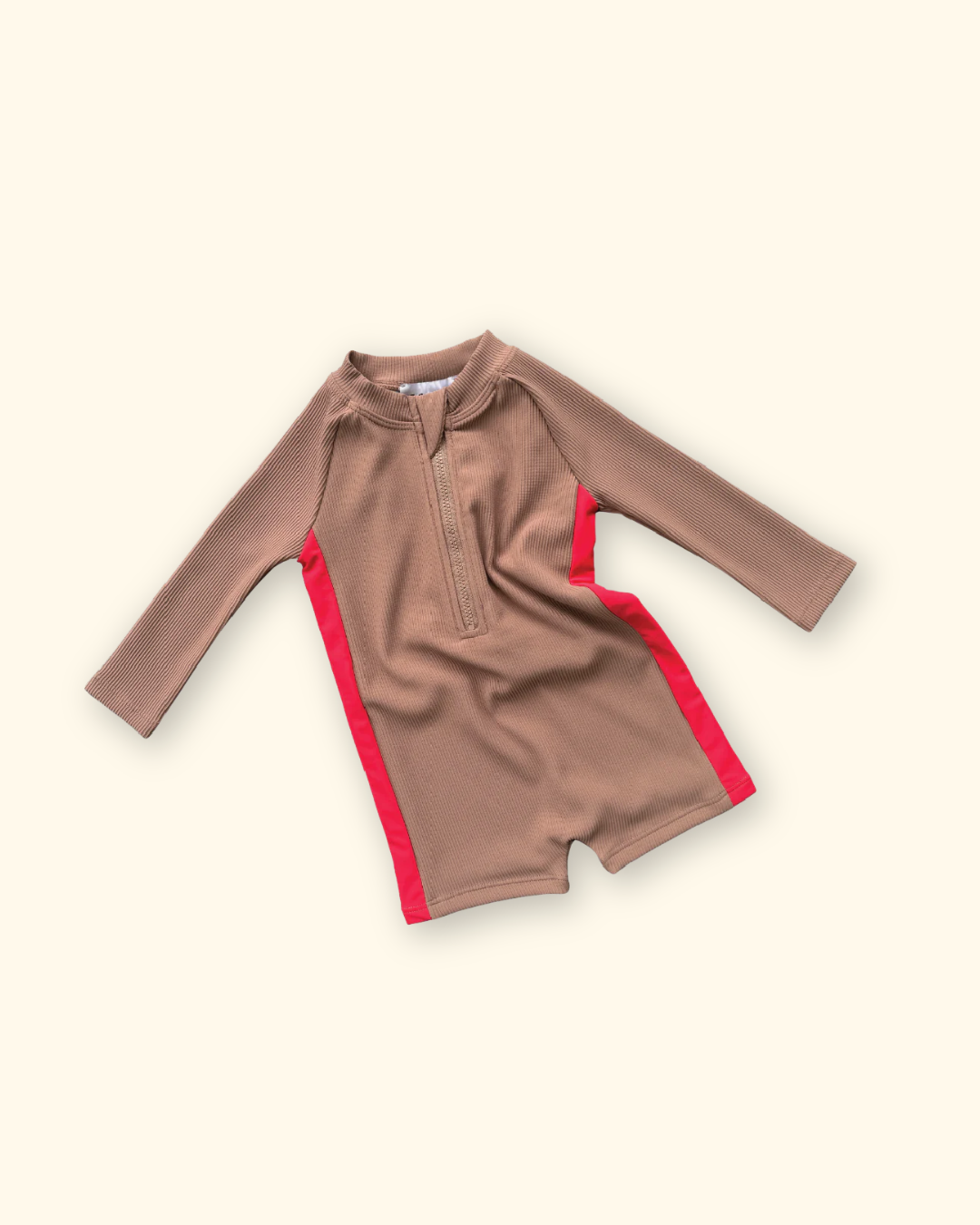 Grown ~ Zip Long Sleeve one piece - Toffee